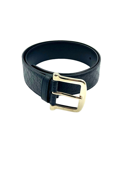 Chanel Chain Leather Belt Womens Black Size: 80 / 32