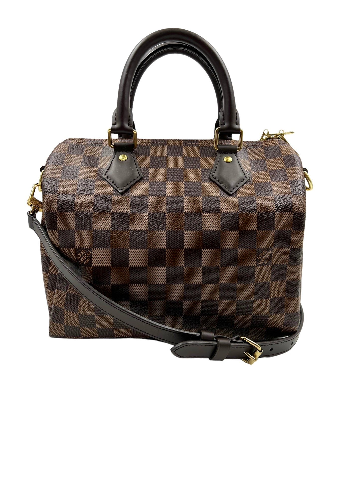 Louis Vuitton Damier Ebene Speedy 25 Bandouliere Handbag