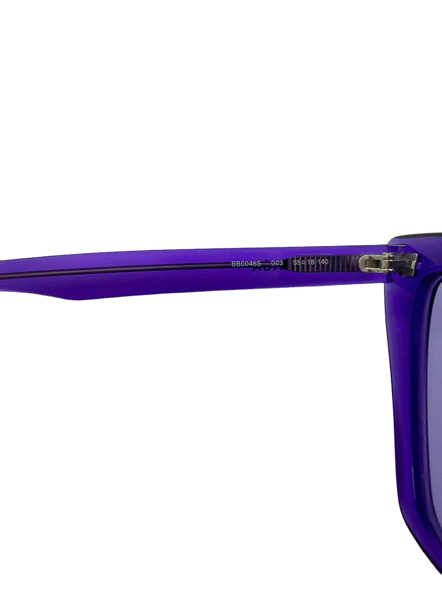 Balenciaga BB0046S 55mm Purple Squared Cat Eye Sunglasses