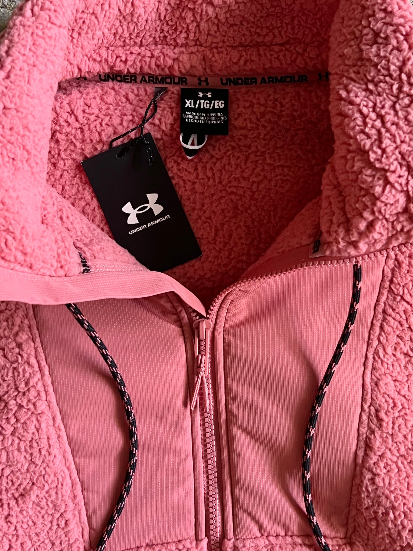 Under Armour Size XL Deco Rose Legacy Sherpa Full Zip Jacket