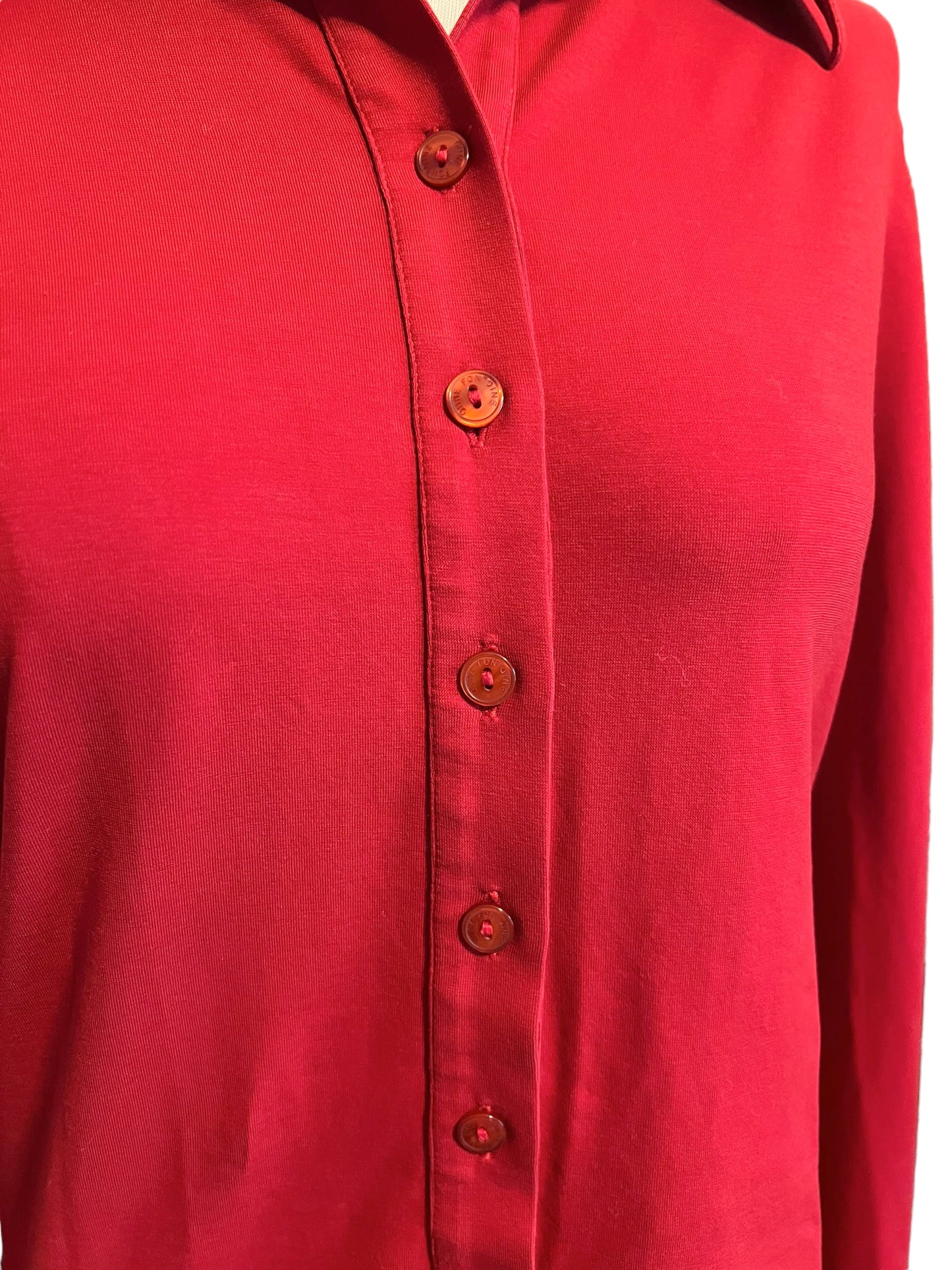 Anne Fontaine Size 42 Red Nuage Shirt
