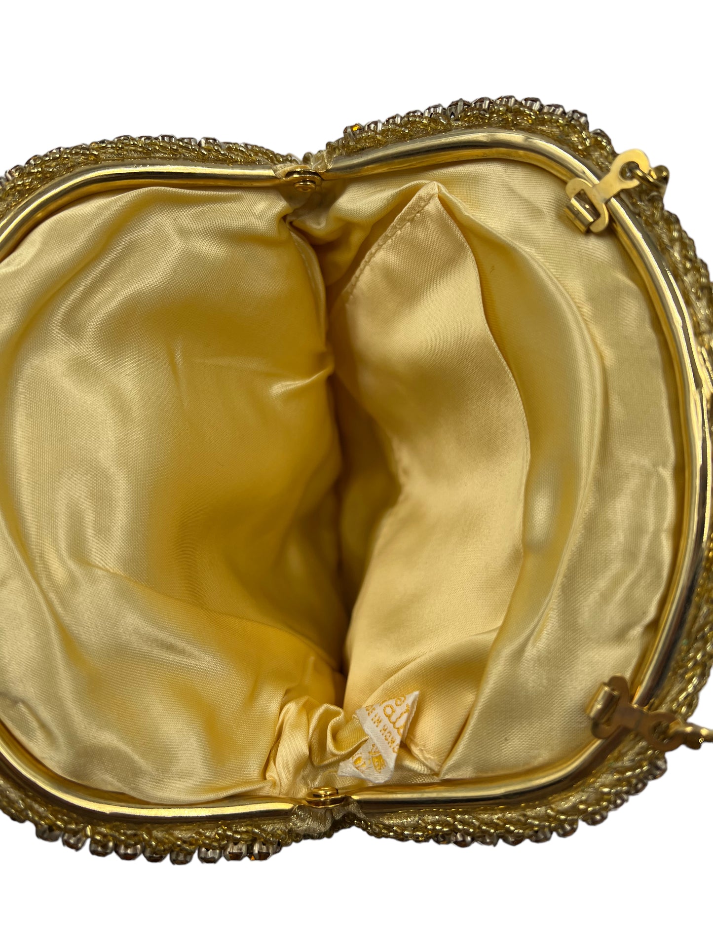Walborg Vintage Gold Beaded Embellished Evening Bag