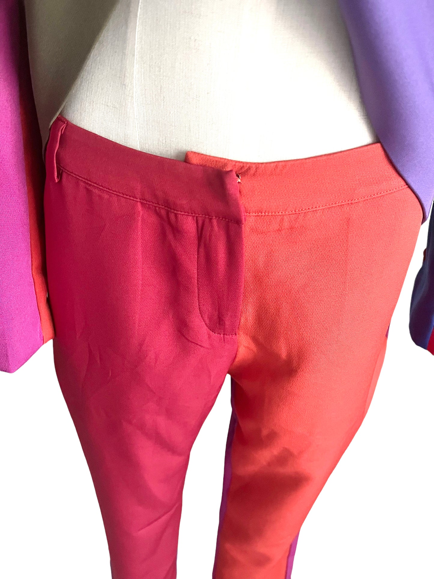 L'Atiste Size M Color Block Pant Suit