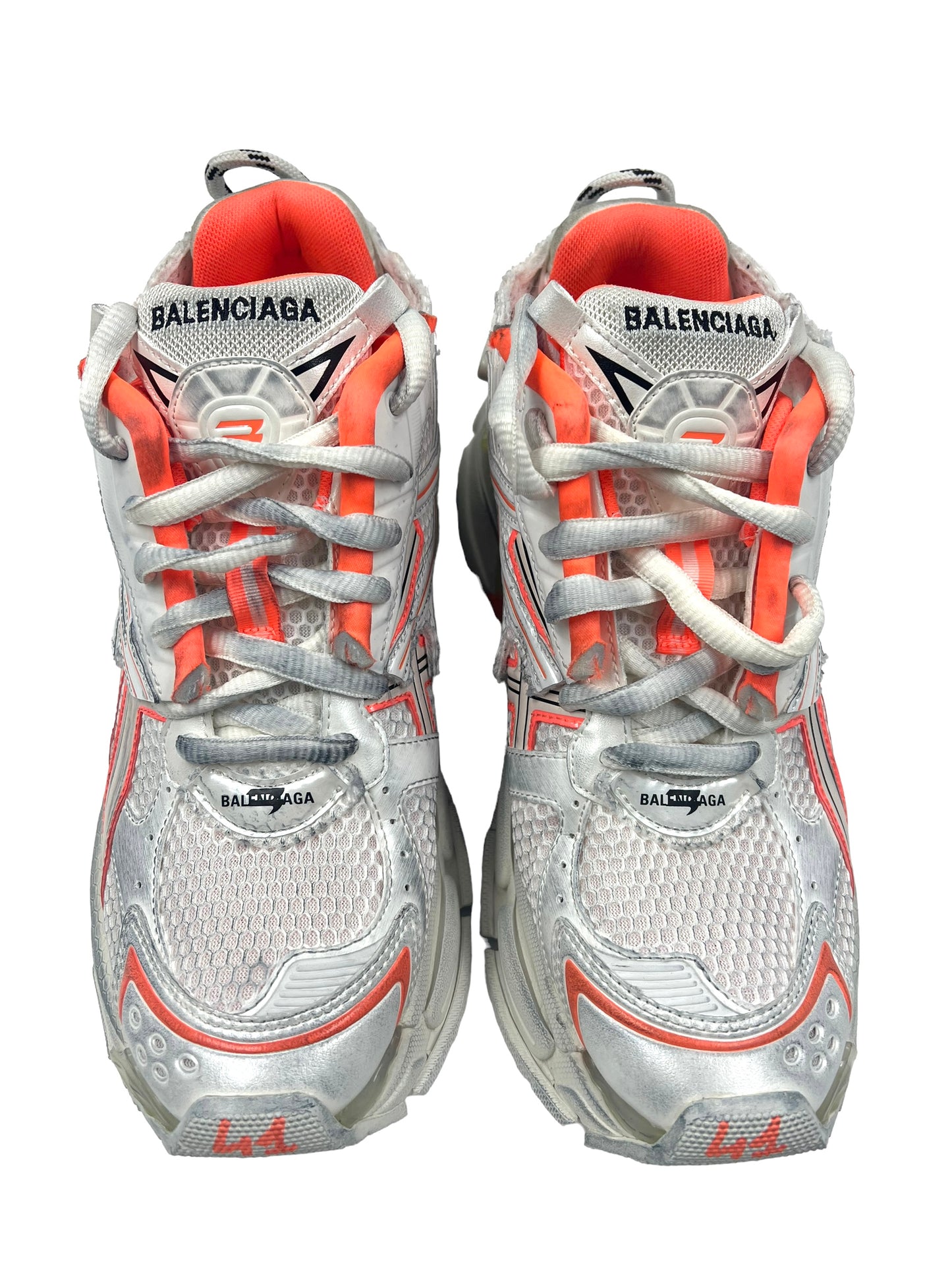 Balenciaga Women's Size 41 Bicolor Fluo Runner Sneakers