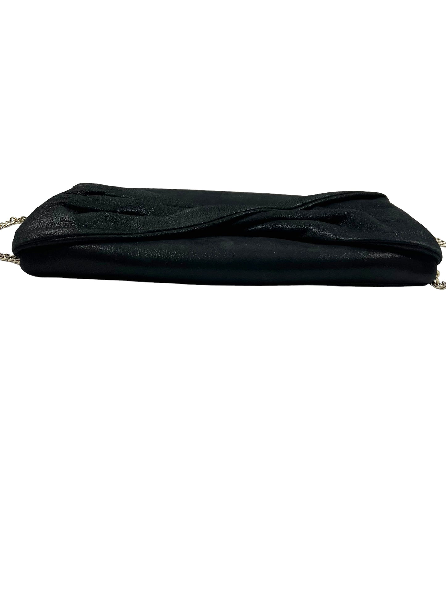 Reiss Black Beau Suede Clutch