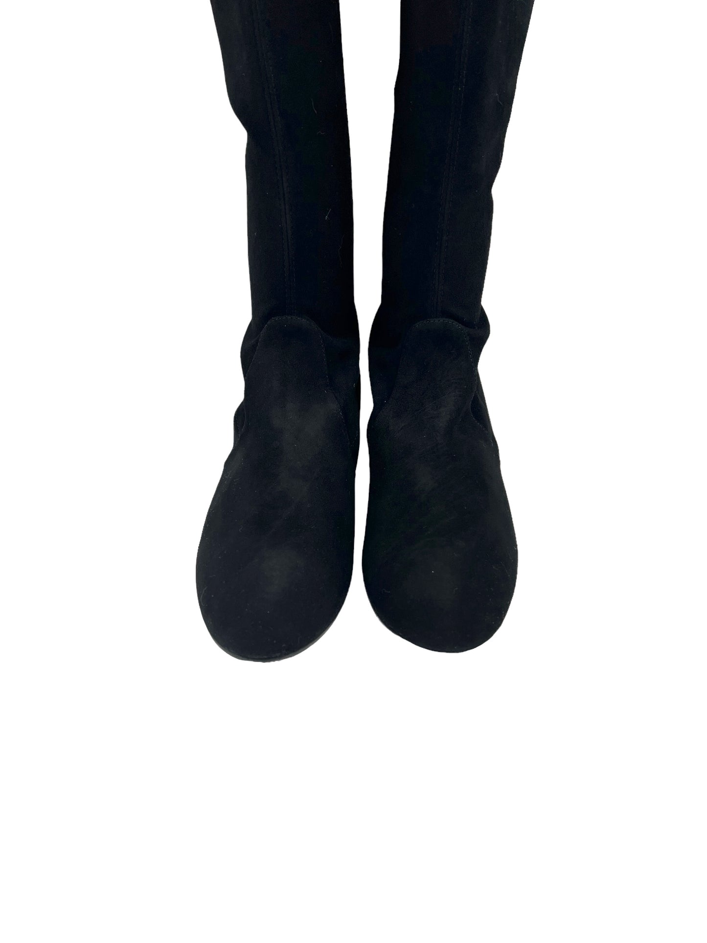 Stuart Weitzman Size 8.5 Black Suede Quebecland OTK Boots