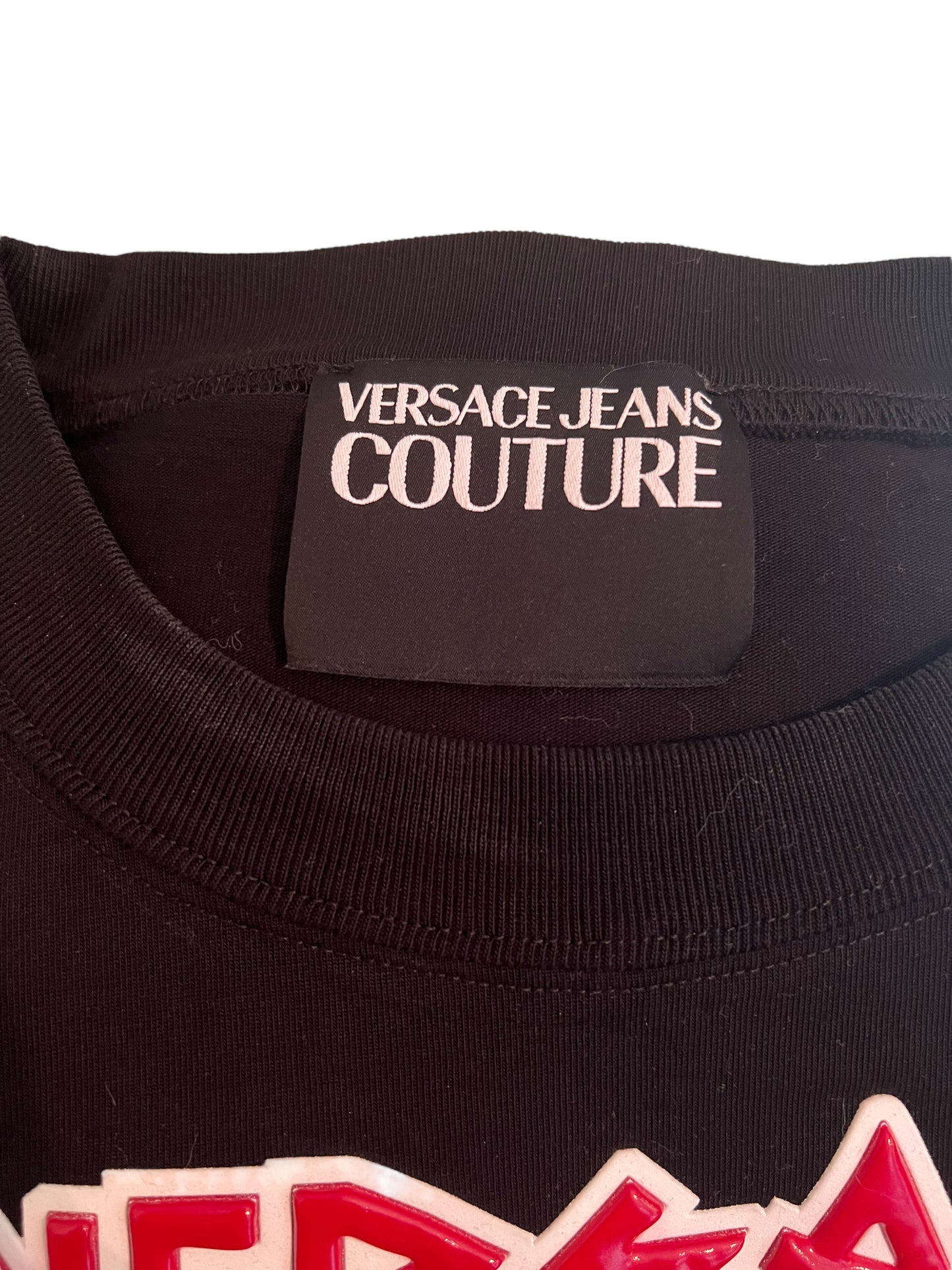Versace Jeans Couture Black Size 10 Logo Crop Top