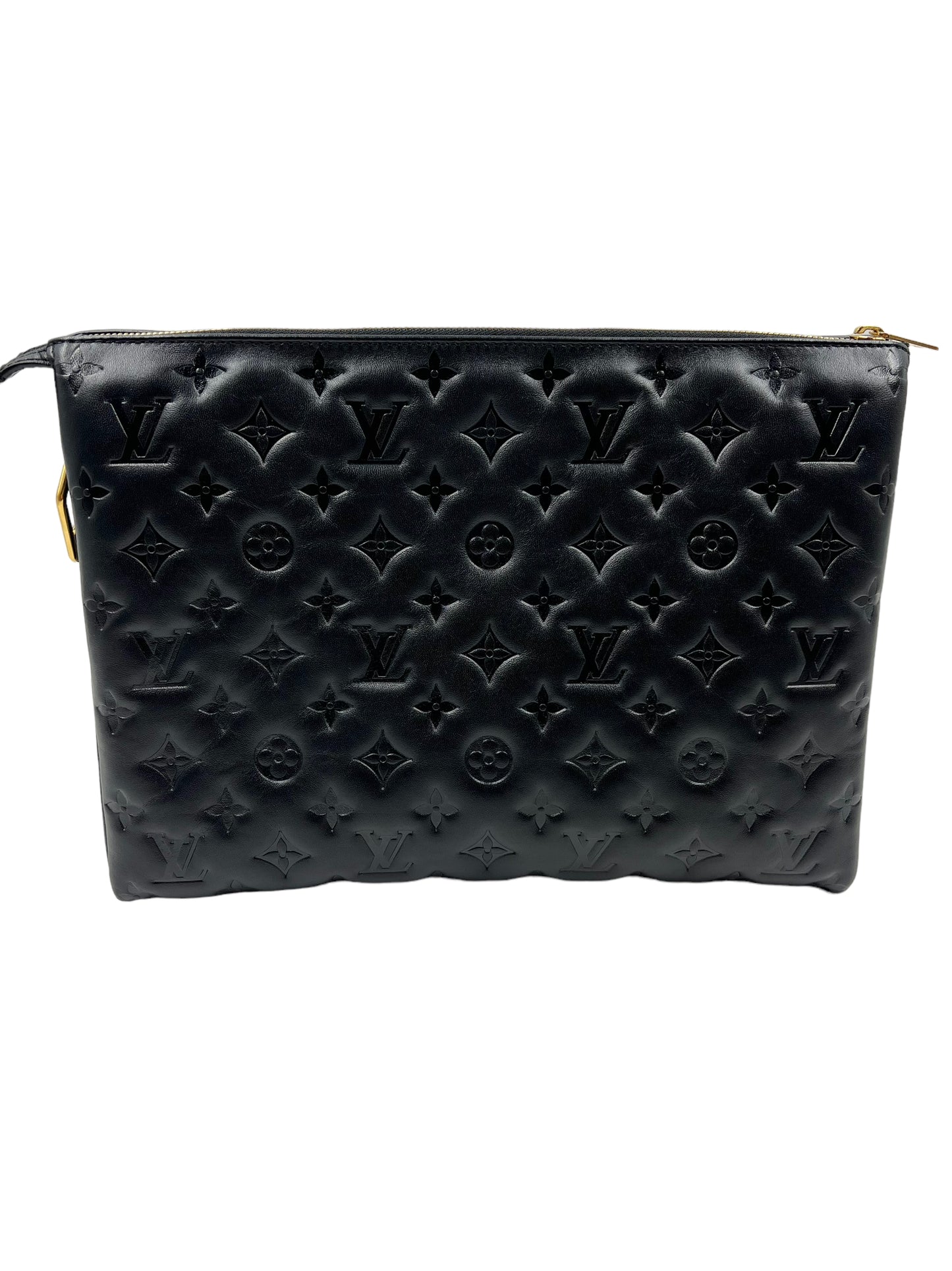 Louis Vuitton Black Lambskin Coussin MM Shoulder Bag