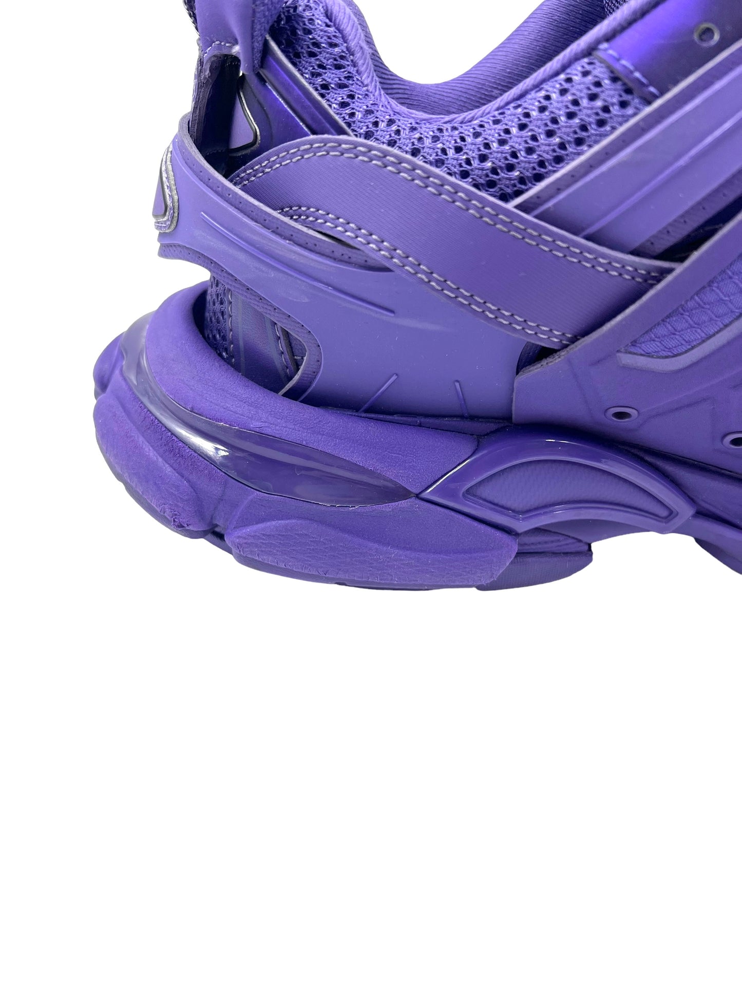 Balenciaga Size 41 Purple Leather Track Sneakers