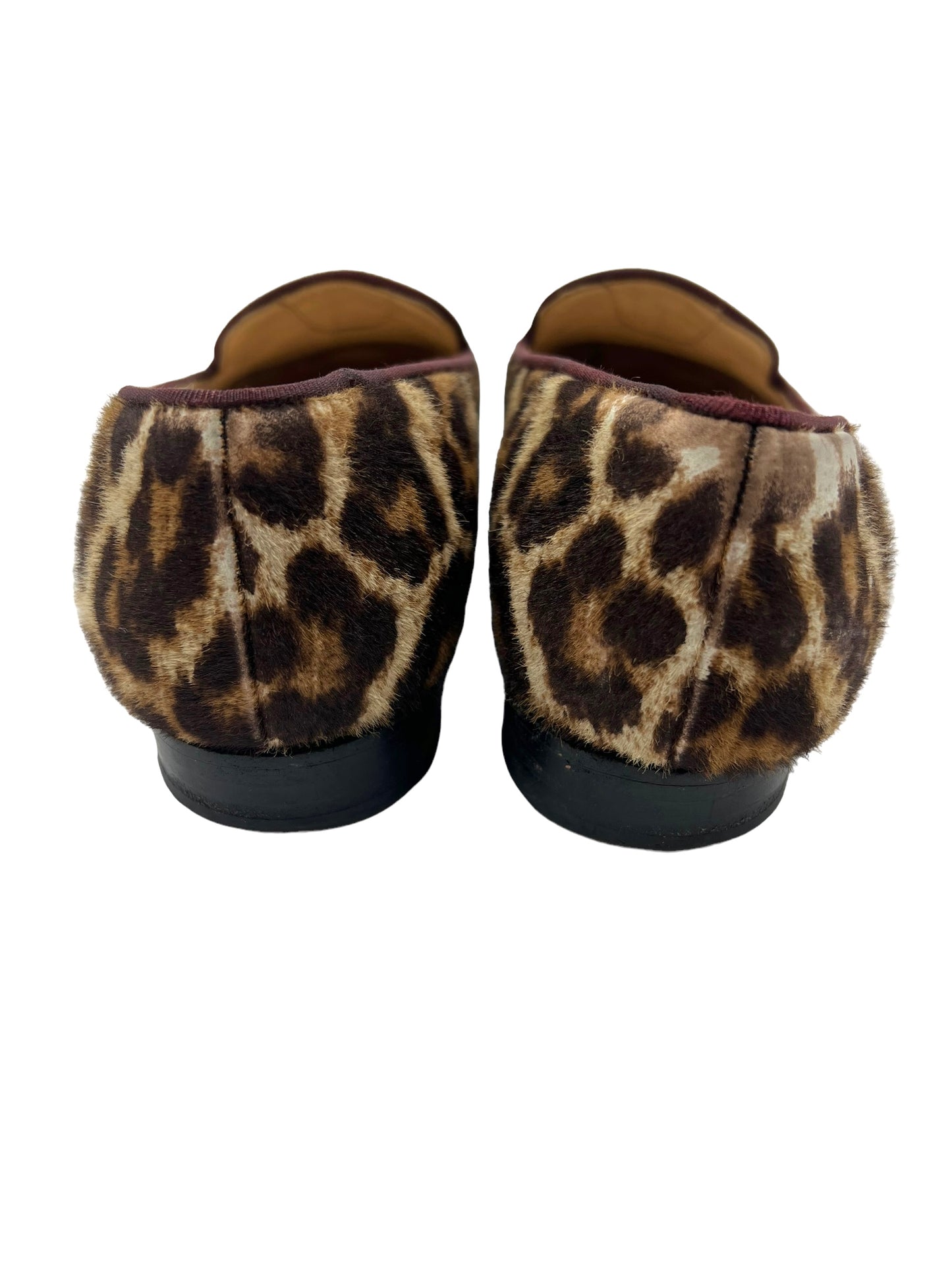 Christian Louboutin 'I Love My Loubies' Size 39.5 Leopard Print Loafers