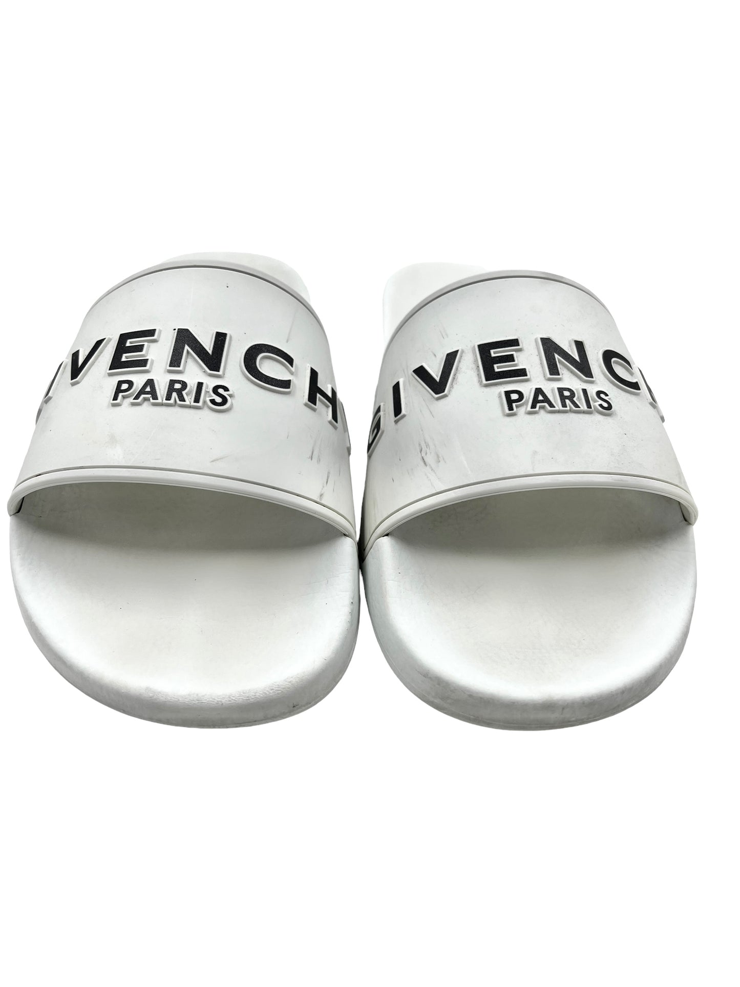 Givenchy Size 41 White Pool Slides