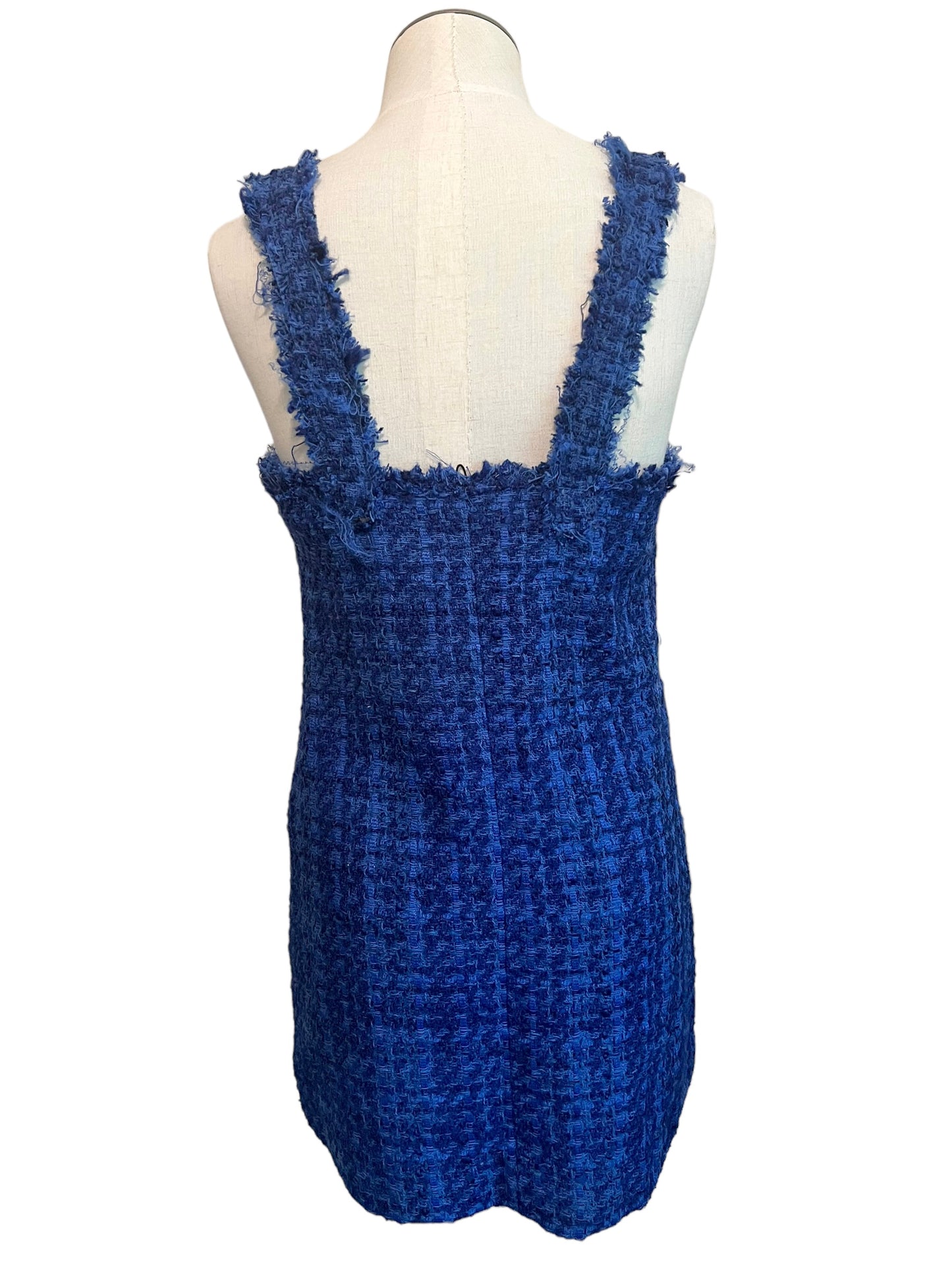 Zara Size M Blue Tweed Dress