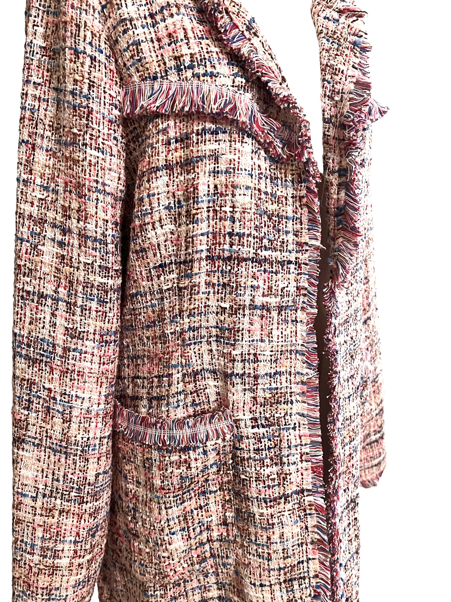 Laundry by Shelli Segal Pink Tweed Size M Jacket Blazer
