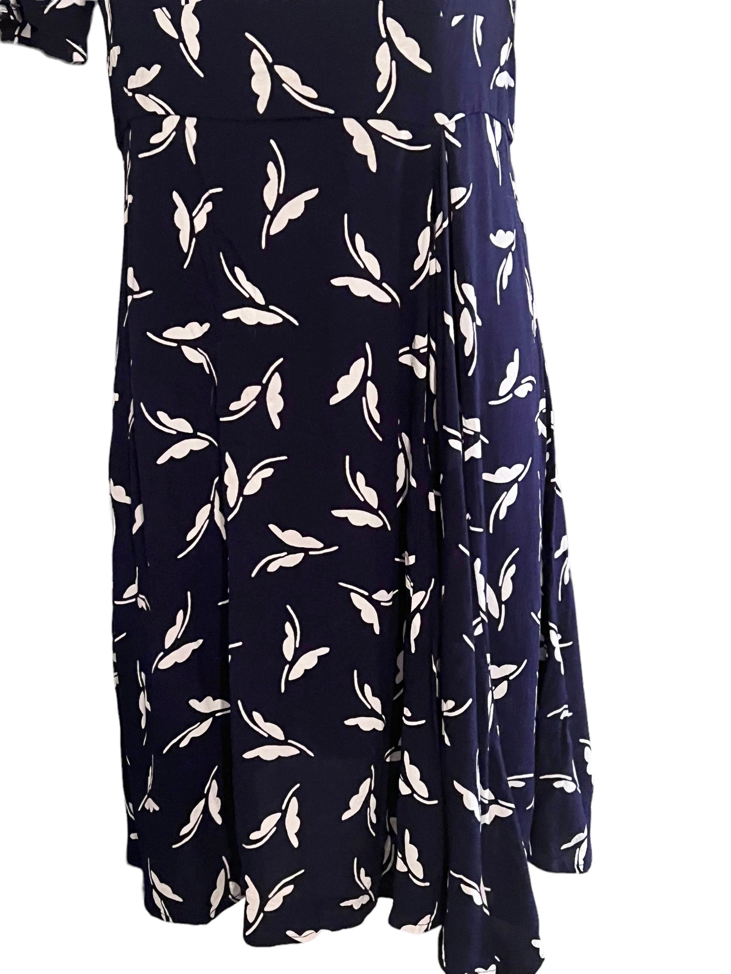 Maeve Size 10 Navy Print Dress