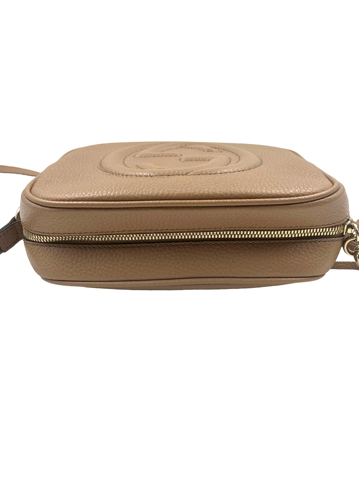 Gucci Beige Leather Soho Disco Crossbody