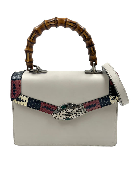 Gucci Cream Leather Small Lilith Top Handle Bag