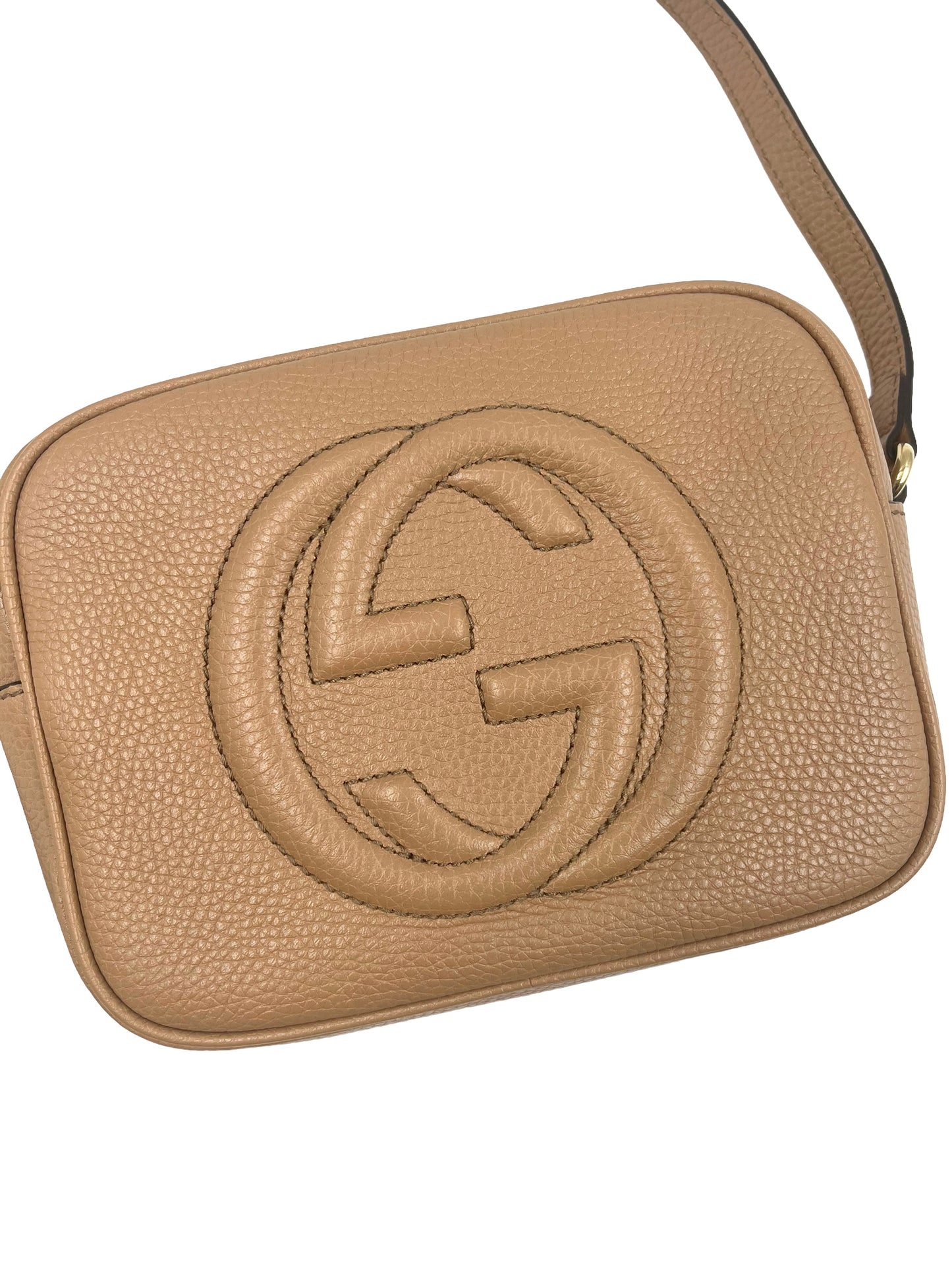 Gucci Beige Leather Soho Disco Crossbody