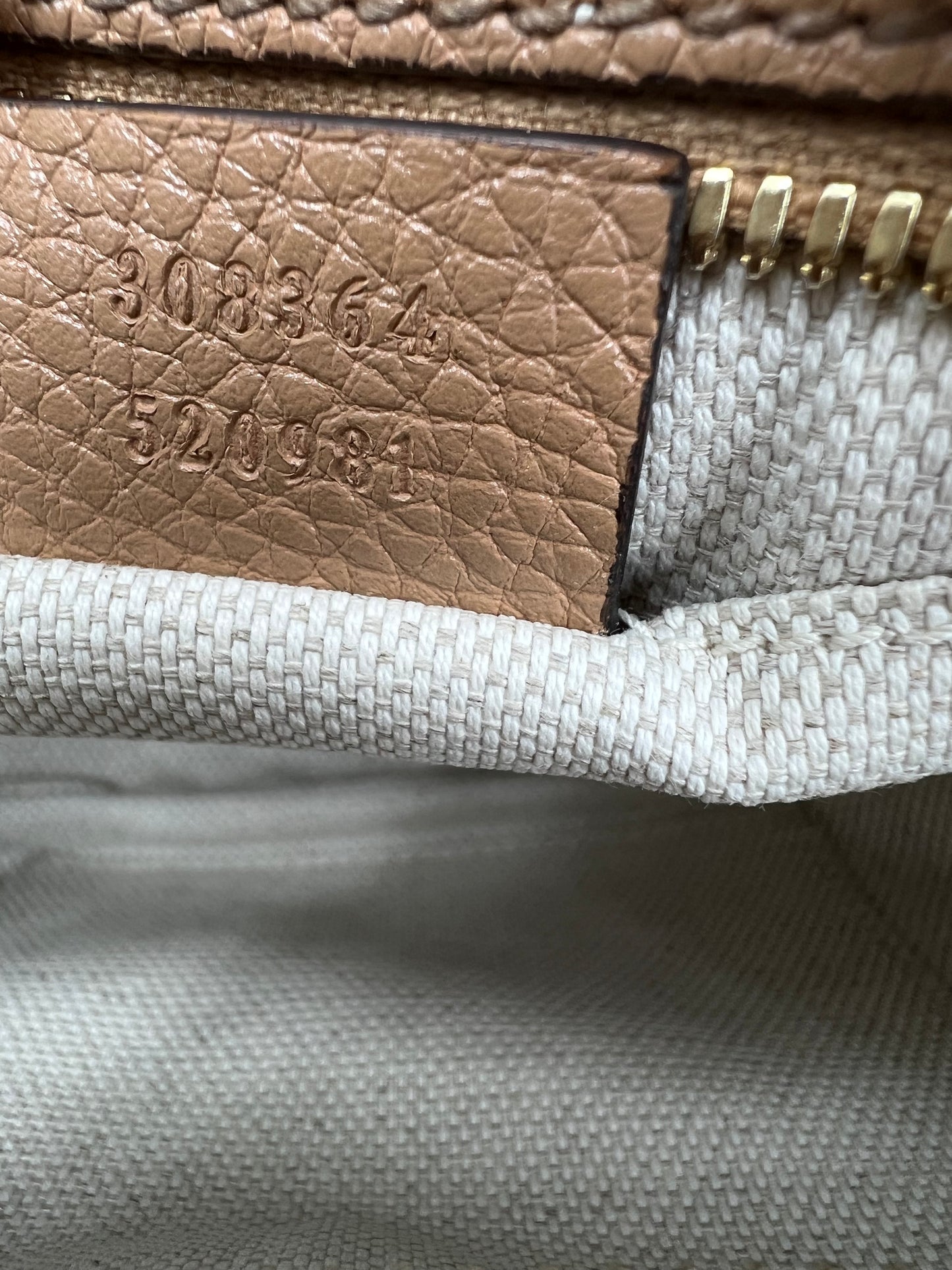 Gucci Beige Leather Soho Disco Crossbody