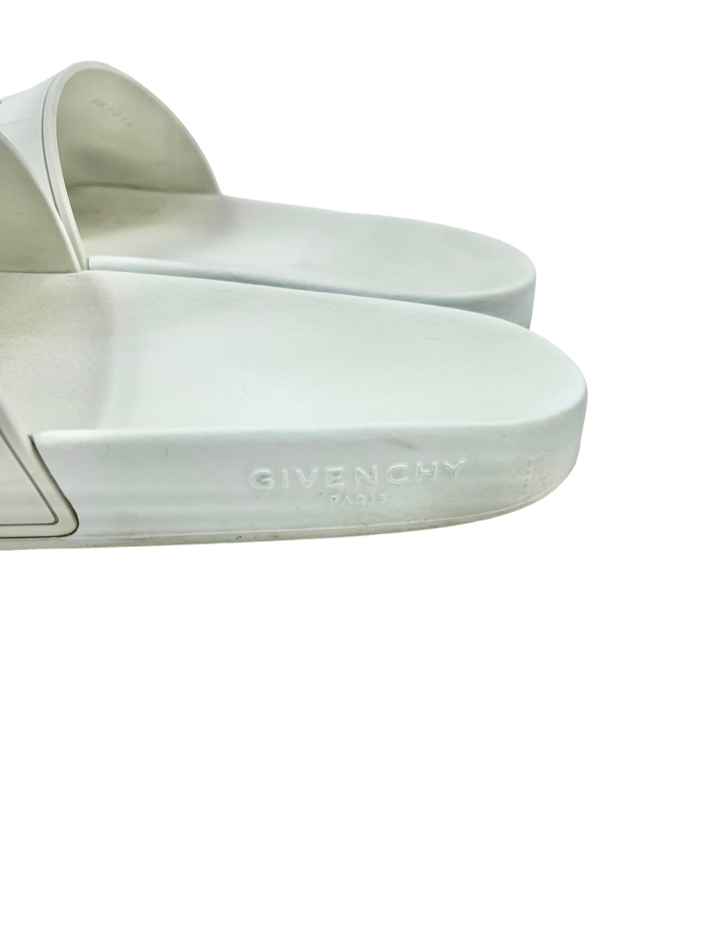 Givenchy Size 41 White Pool Slides