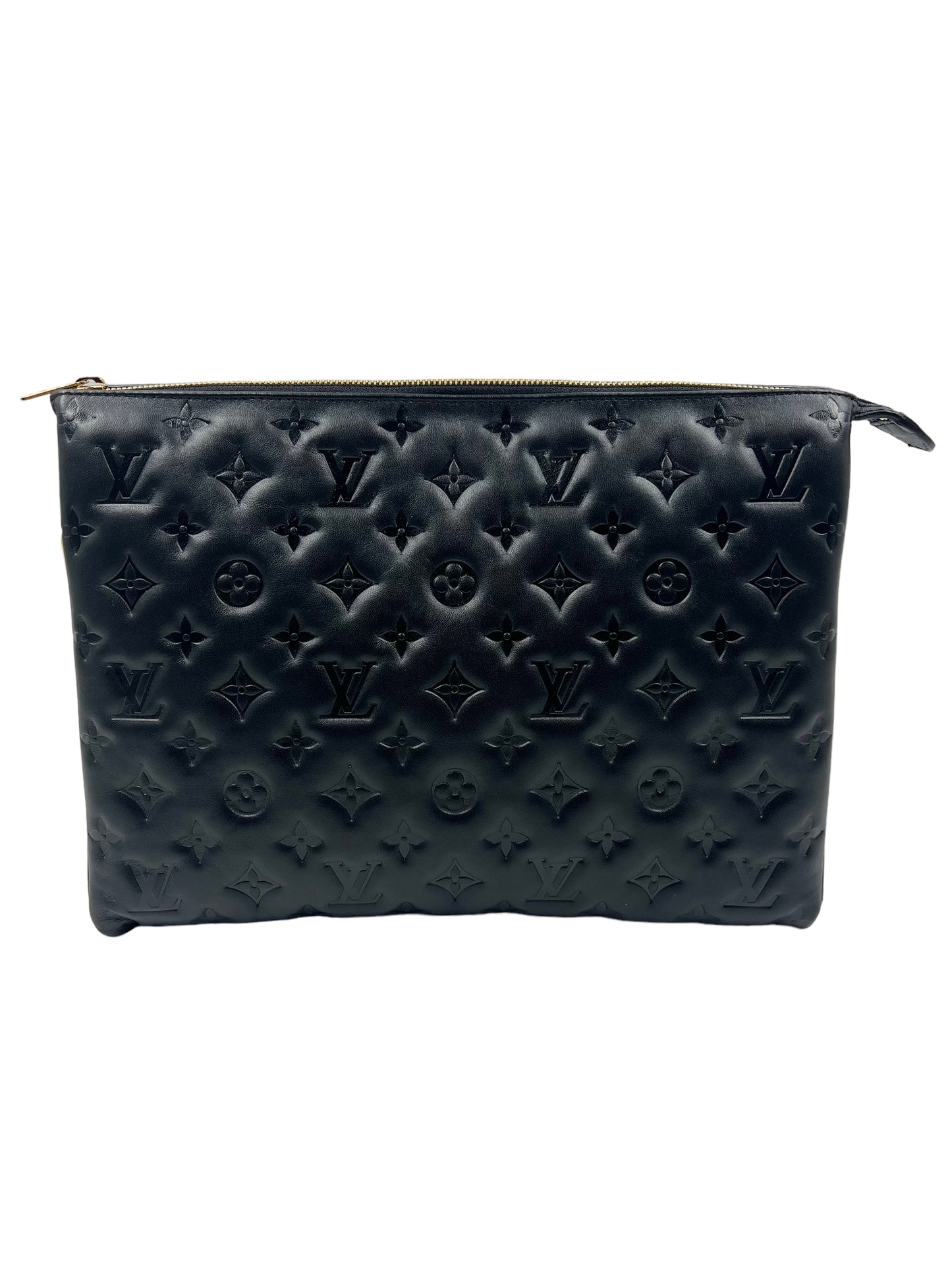 Louis Vuitton Black Lambskin Coussin MM Shoulder Bag