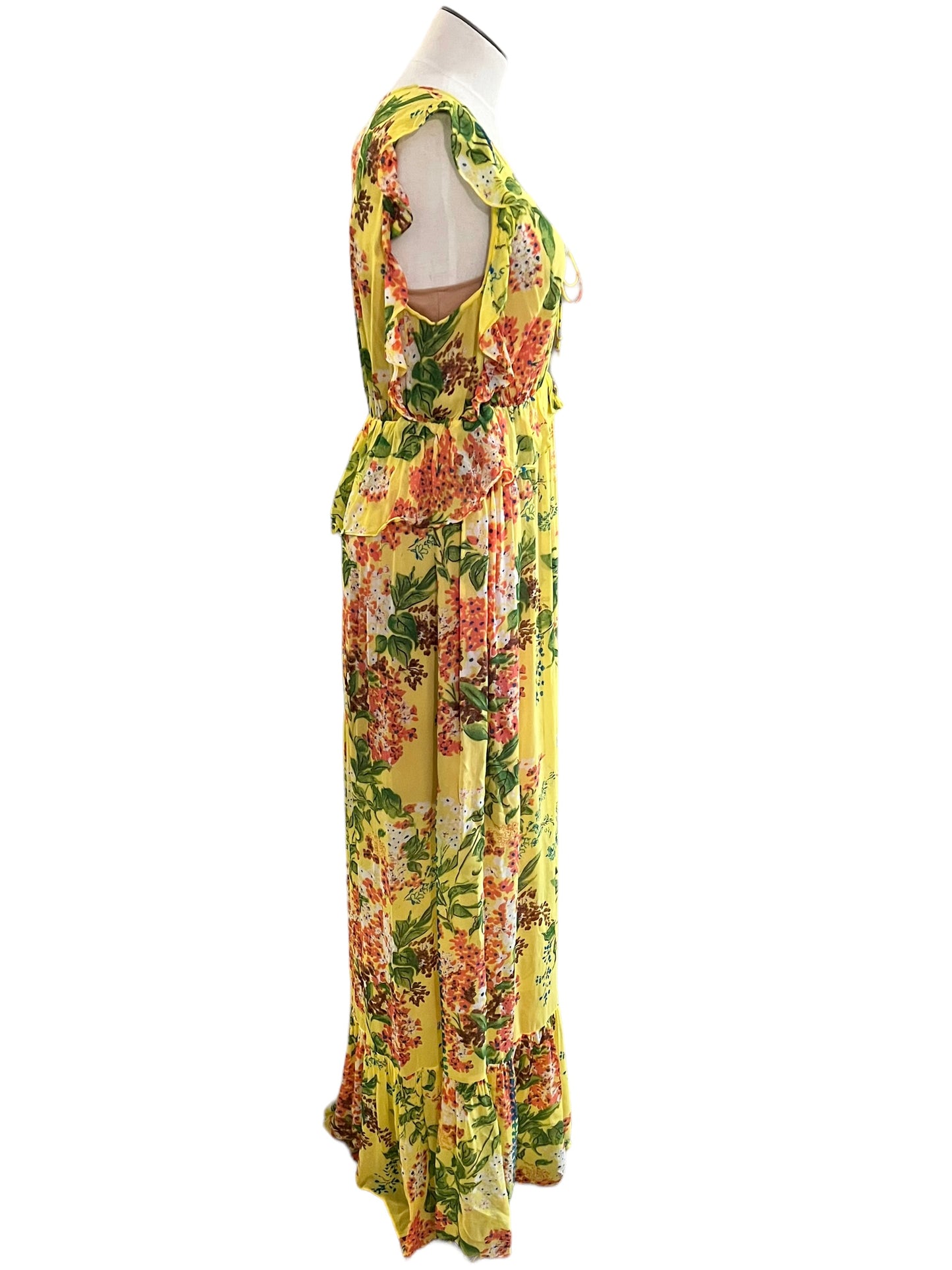 PLENTY by Tracy Reese Yellow Floral Maxi Dress