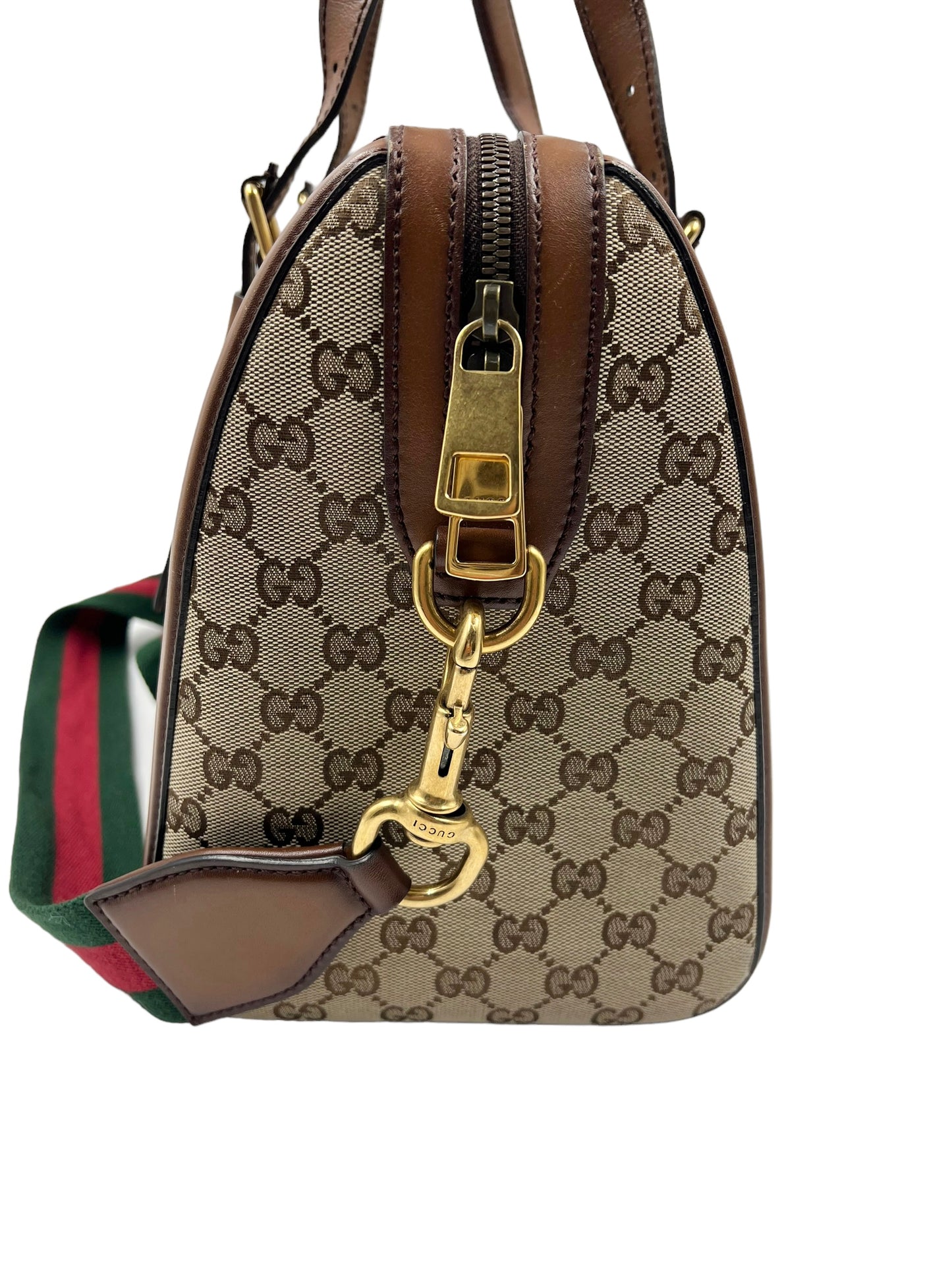 Gucci Medium Lady Web Boston Bag