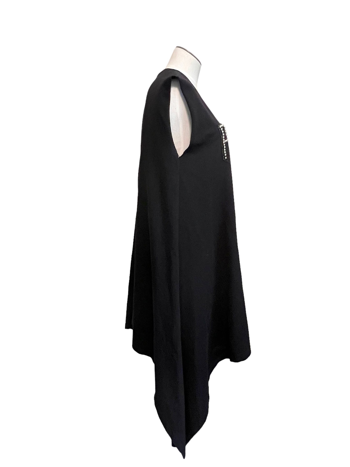 Odi et Amo Size S Black Graphic Dress