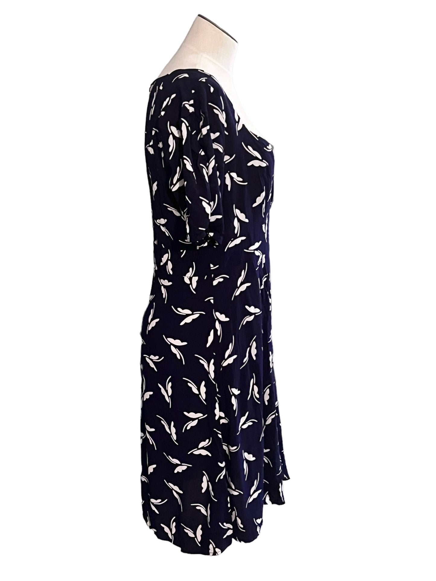 Maeve Size 10 Navy Print Dress