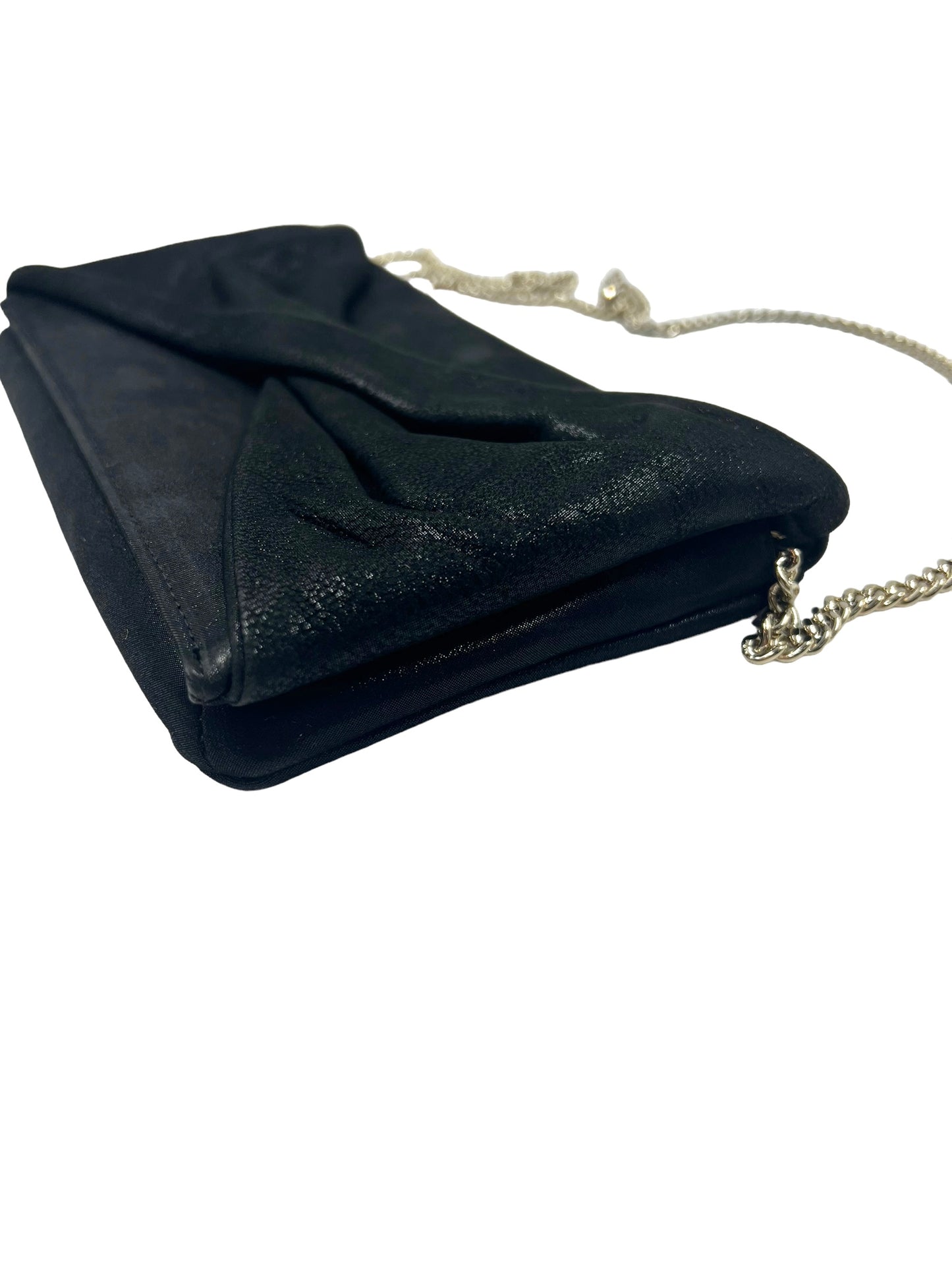 Reiss Black Beau Suede Clutch