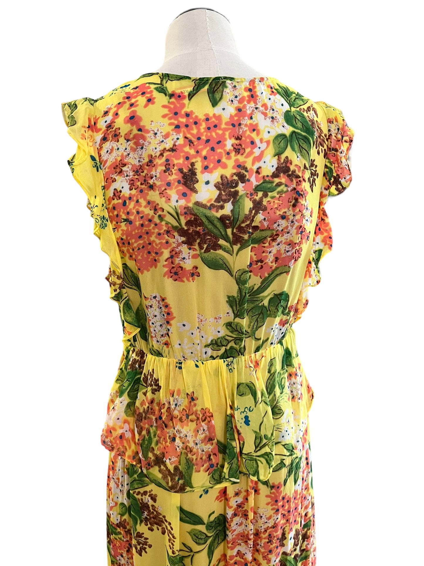 PLENTY by Tracy Reese Yellow Floral Maxi Dress