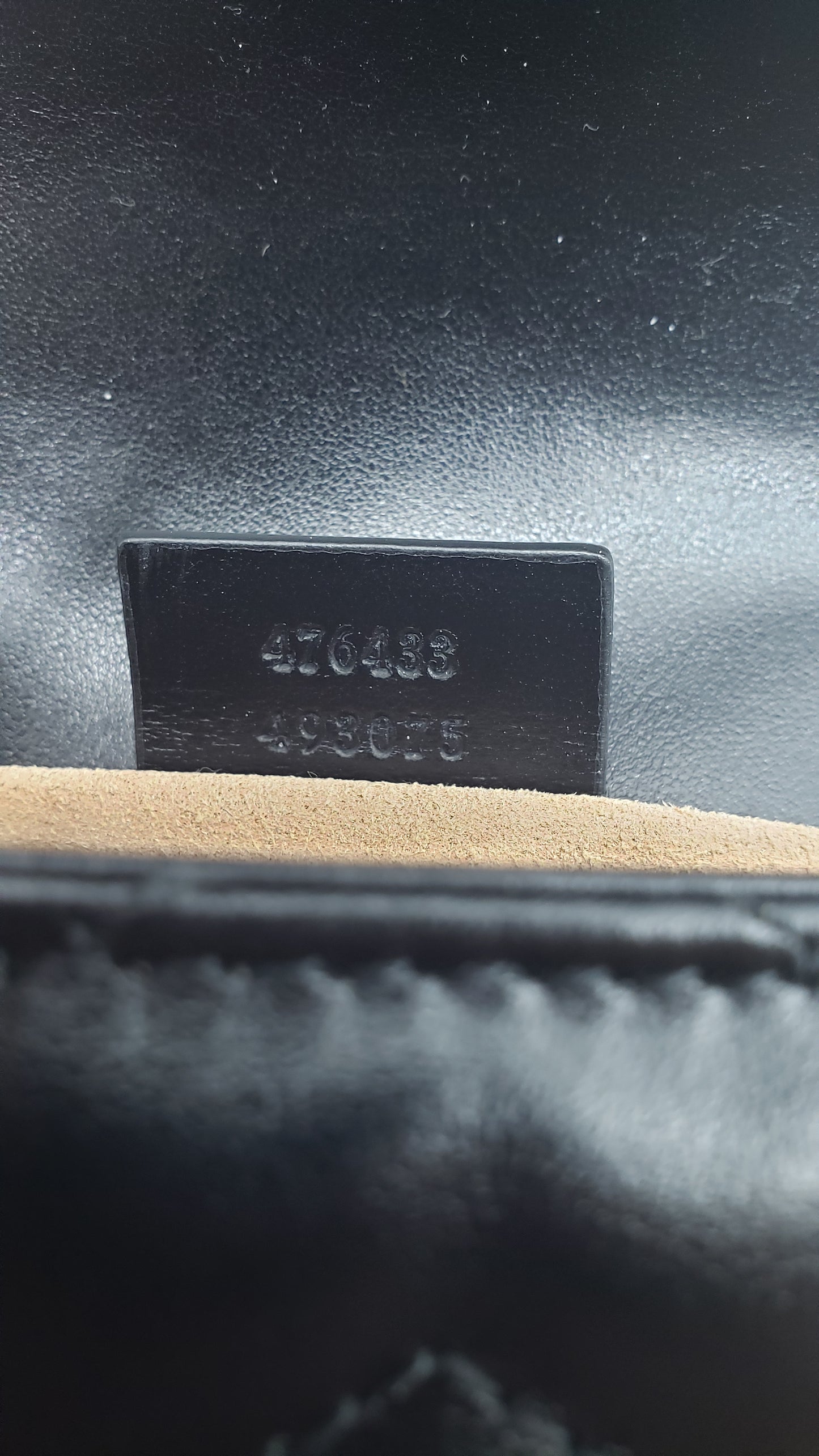 Gucci Black Leather Super Mini Marmont Shoulder Bag