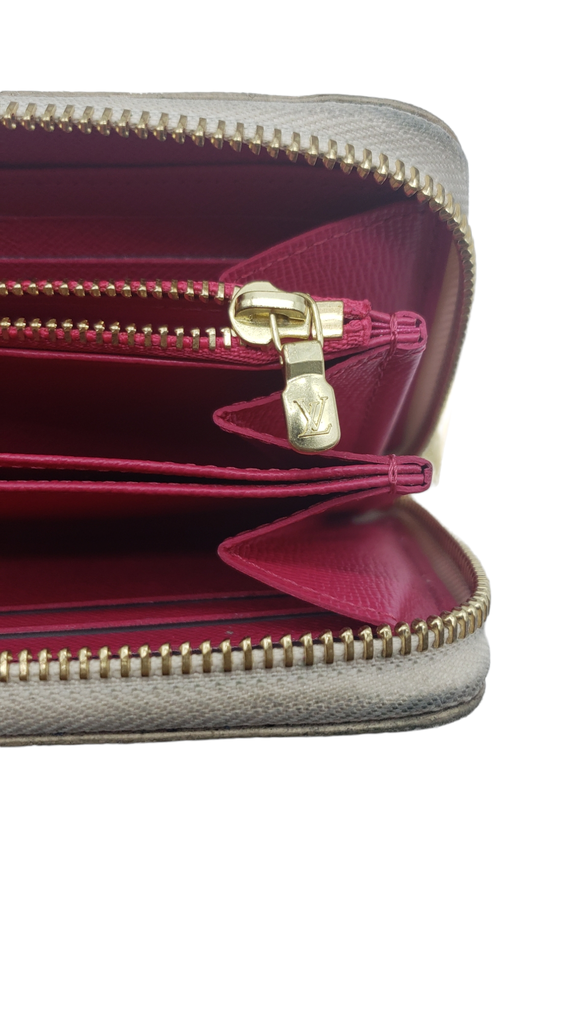 Louis Vuitton - Pink Damier Azur Zippy Continental Wallet