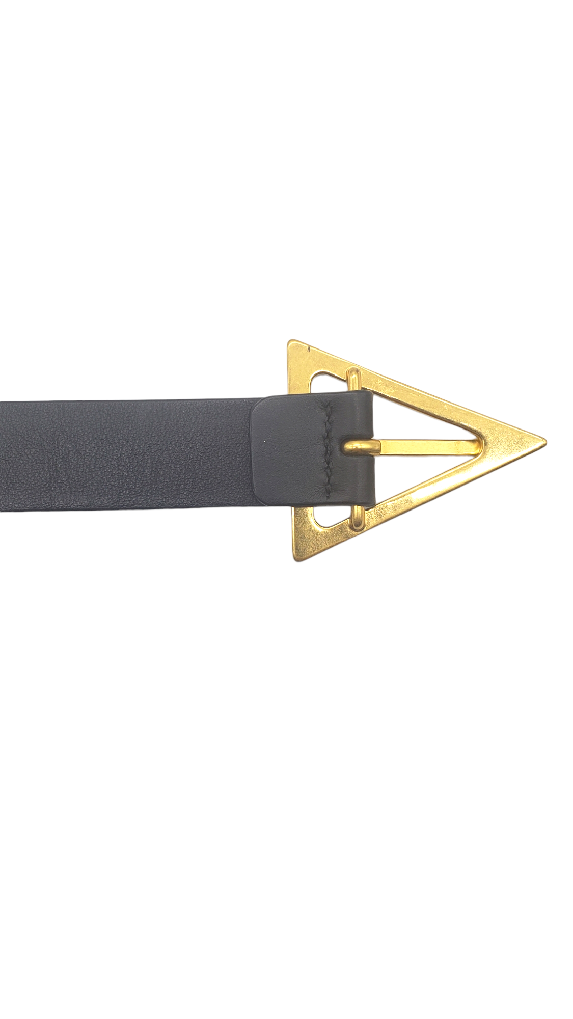 Bottega Veneta Black  Thin Triangle Size 85/34 Belt