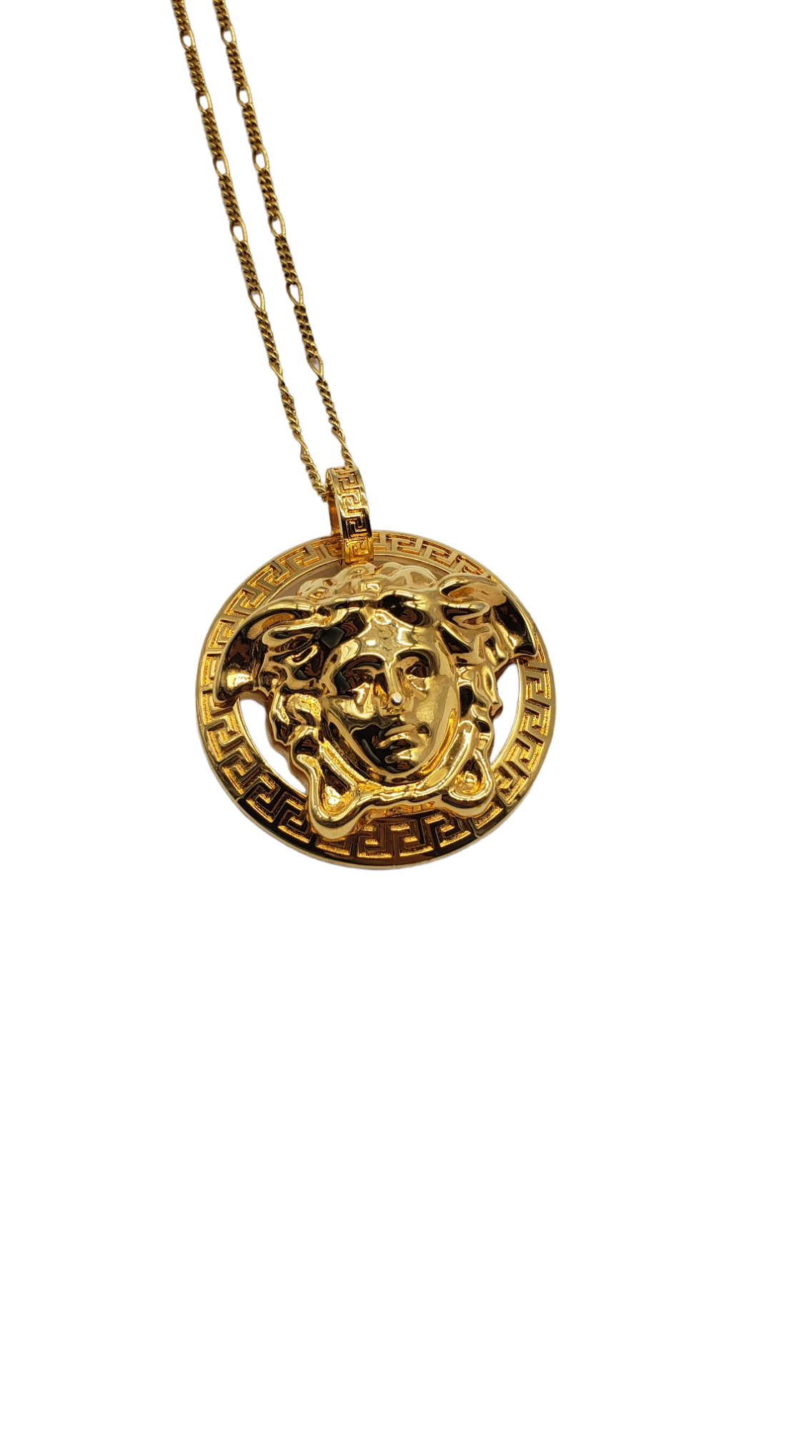 Versace Gold Large Medusa Medallion Necklace