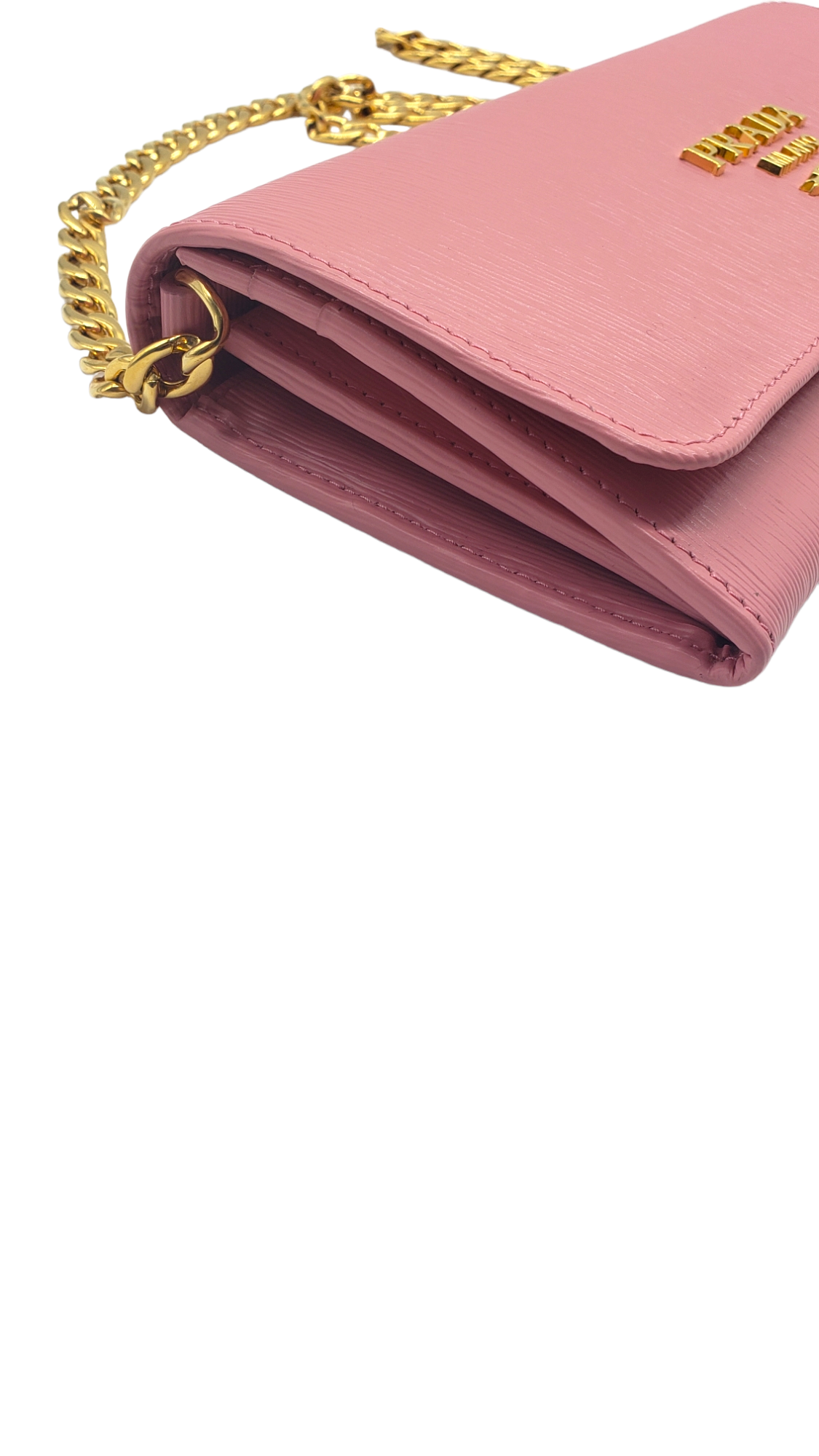 Prada Pink Textured Leather WOC