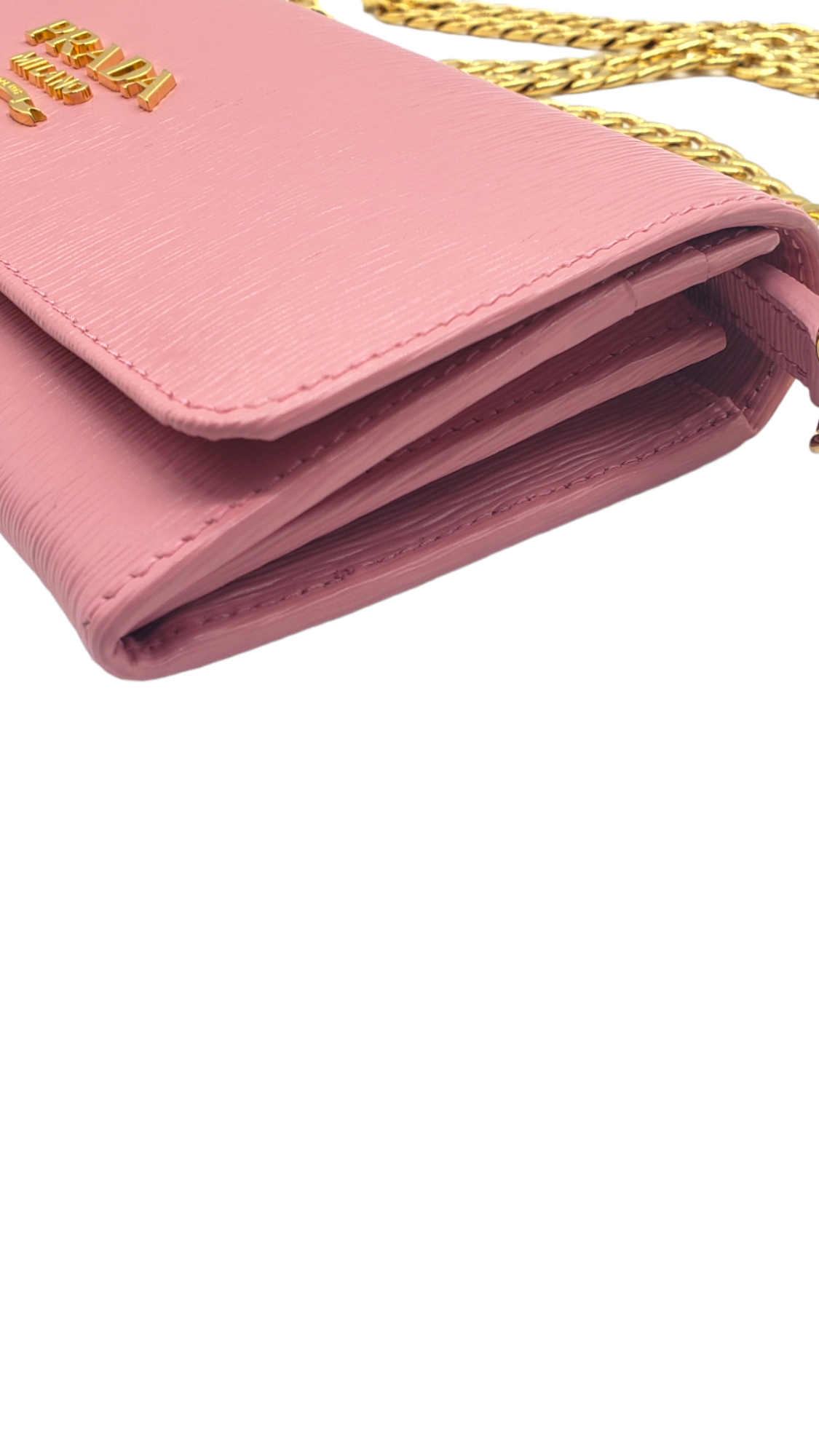 Prada Pink Textured Leather WOC