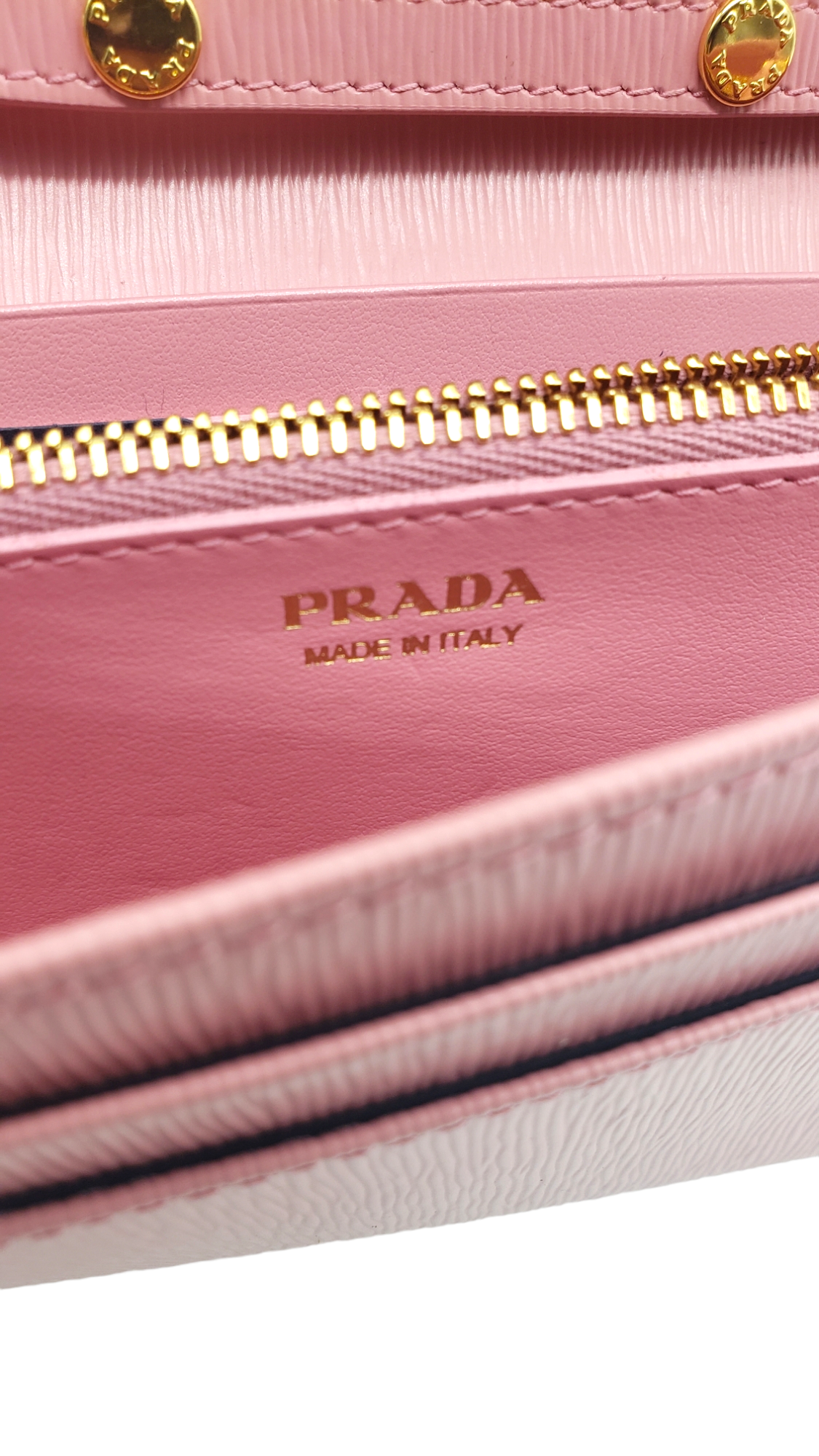 Prada Pink Textured Leather WOC