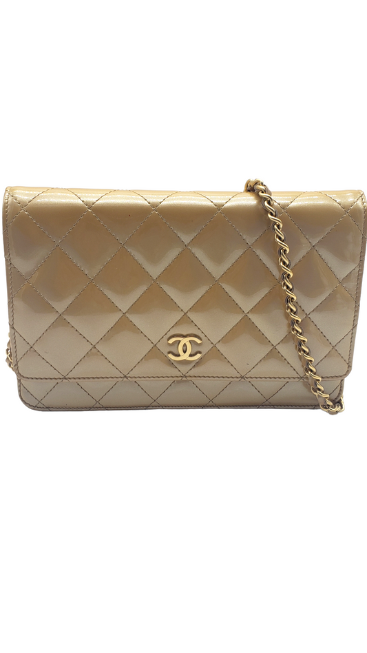 Chanel Beige Patent 2009-2010 WOC