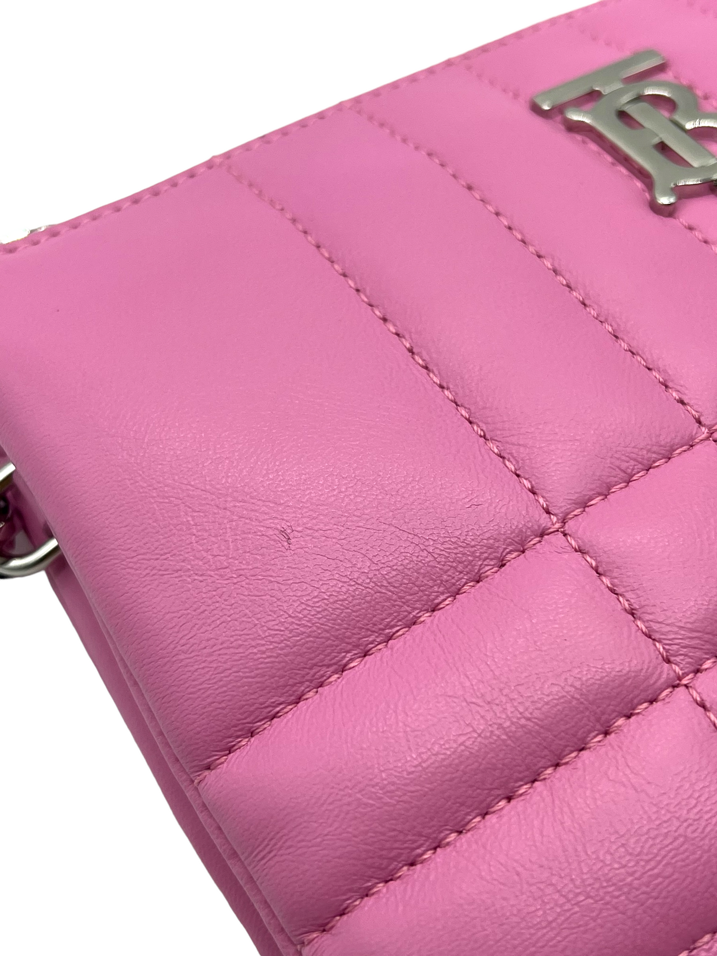 Burberry Pink Quilted Lola Crossbody