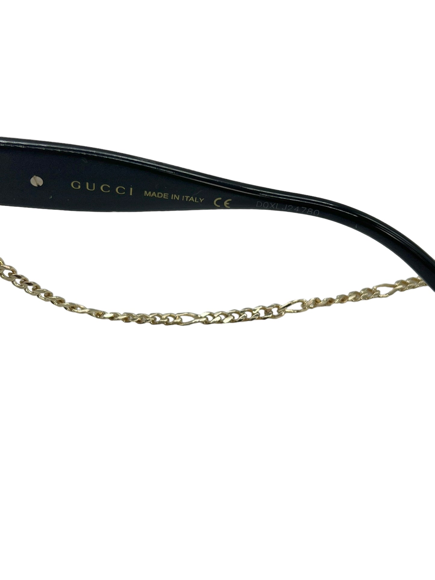 Gucci Black GG1023S Black Sunglasses With Chain