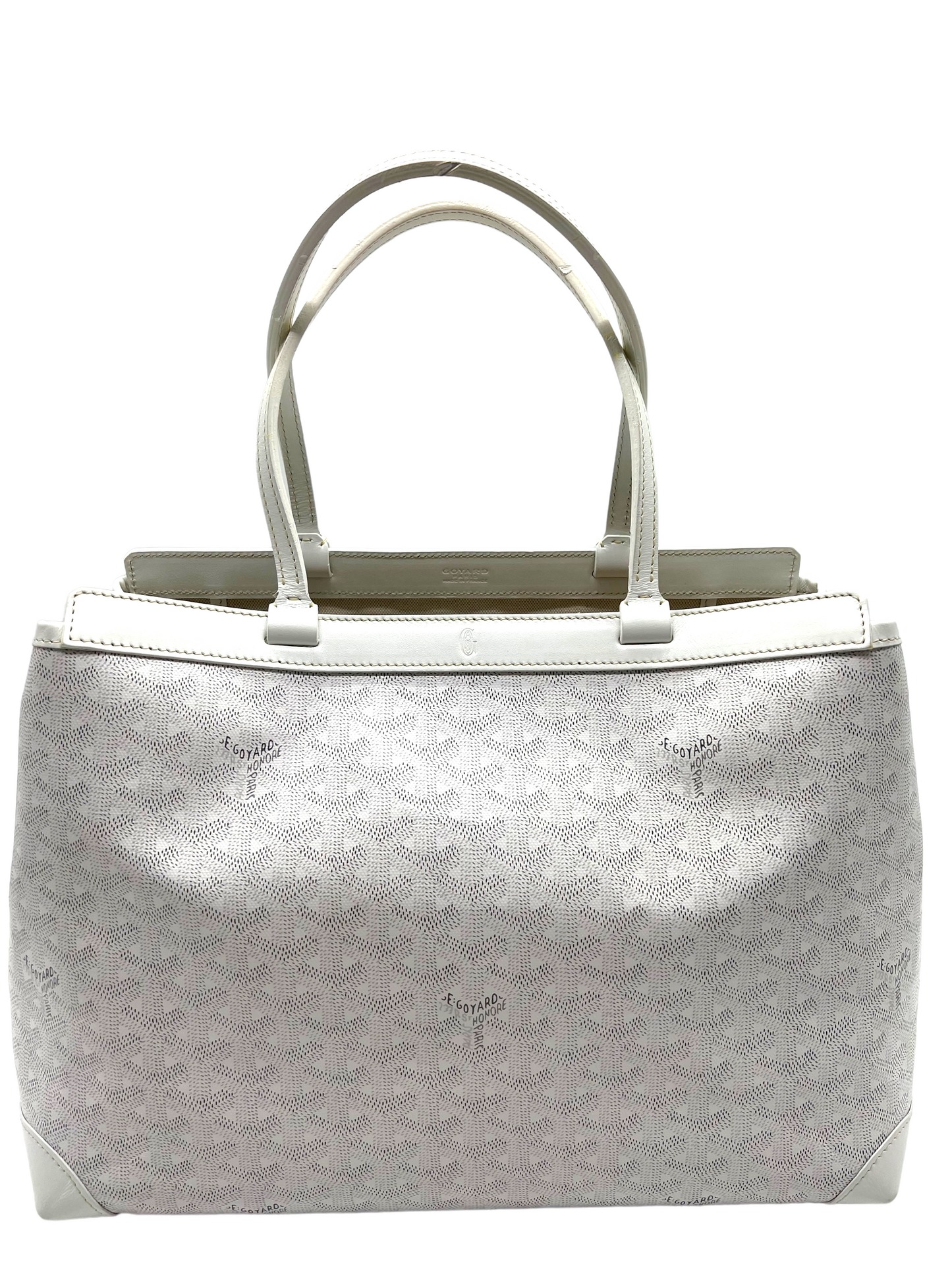 Goyard White Bellechasse PM Shoulder Bag