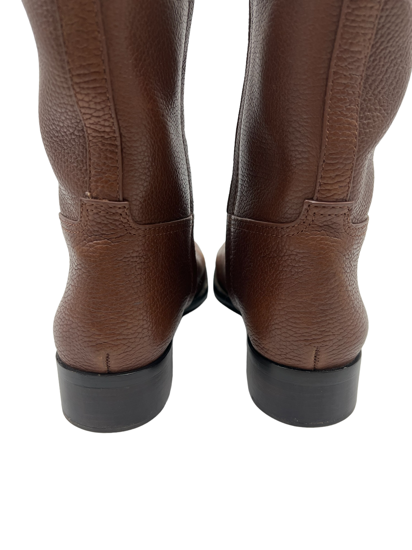 Tory Burch Brown Leather Junction Size 8 Riding Boots