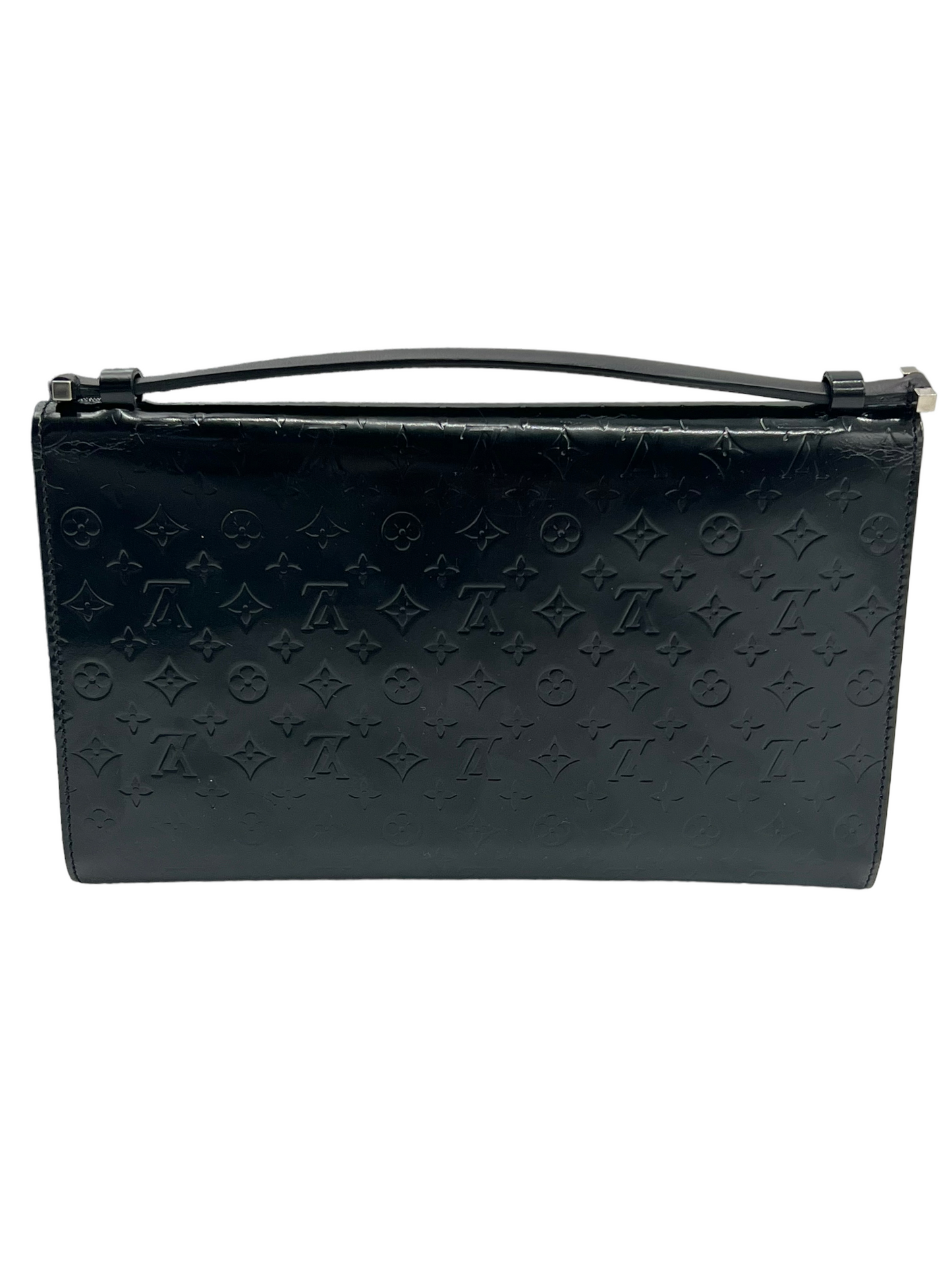 Louis Vuitton Black Monogram Glace Anouchka MM Pochette MM