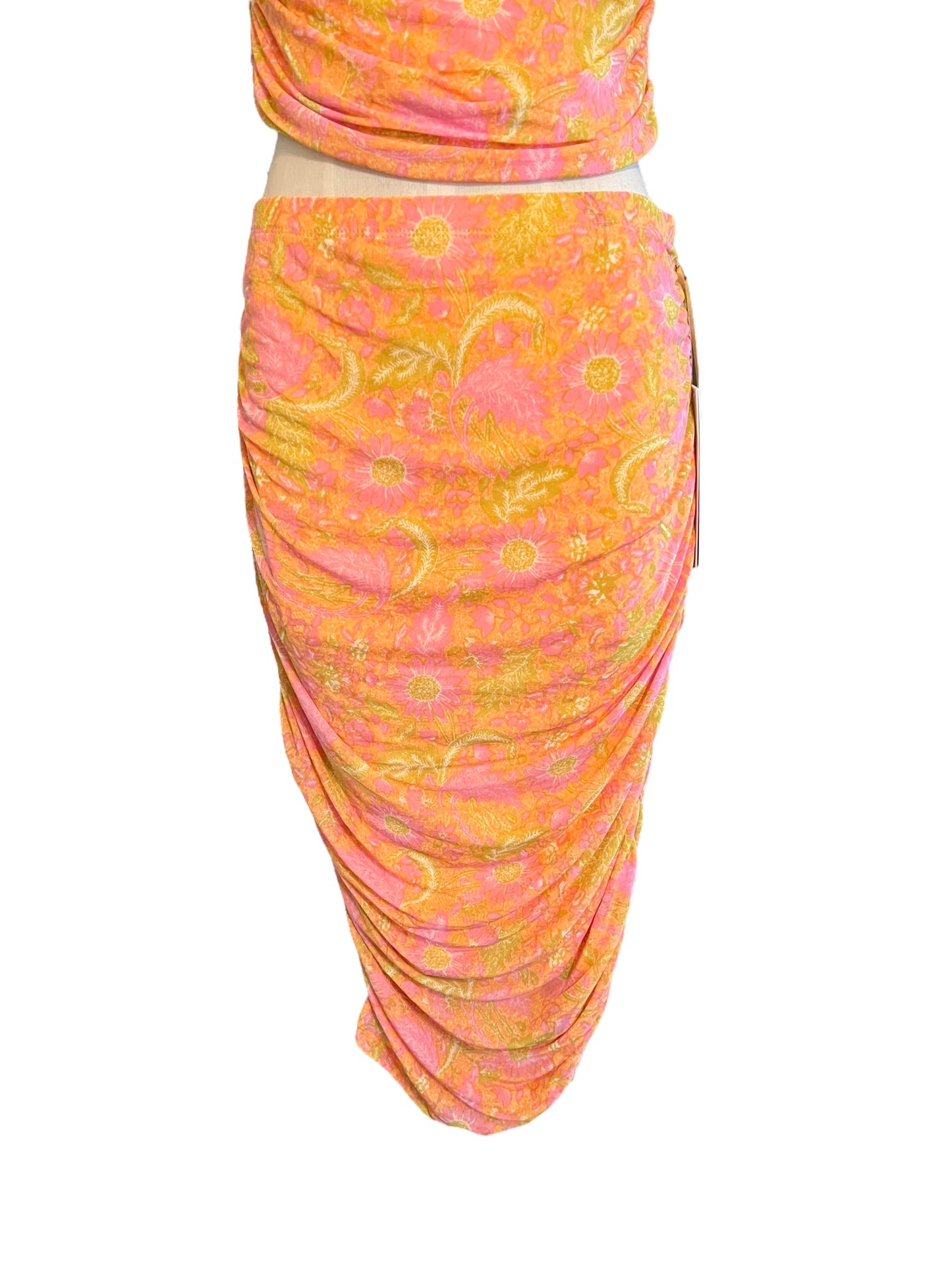 House of Harlow 1960 Orange Mesh 2-Piece Size M Skirt Set