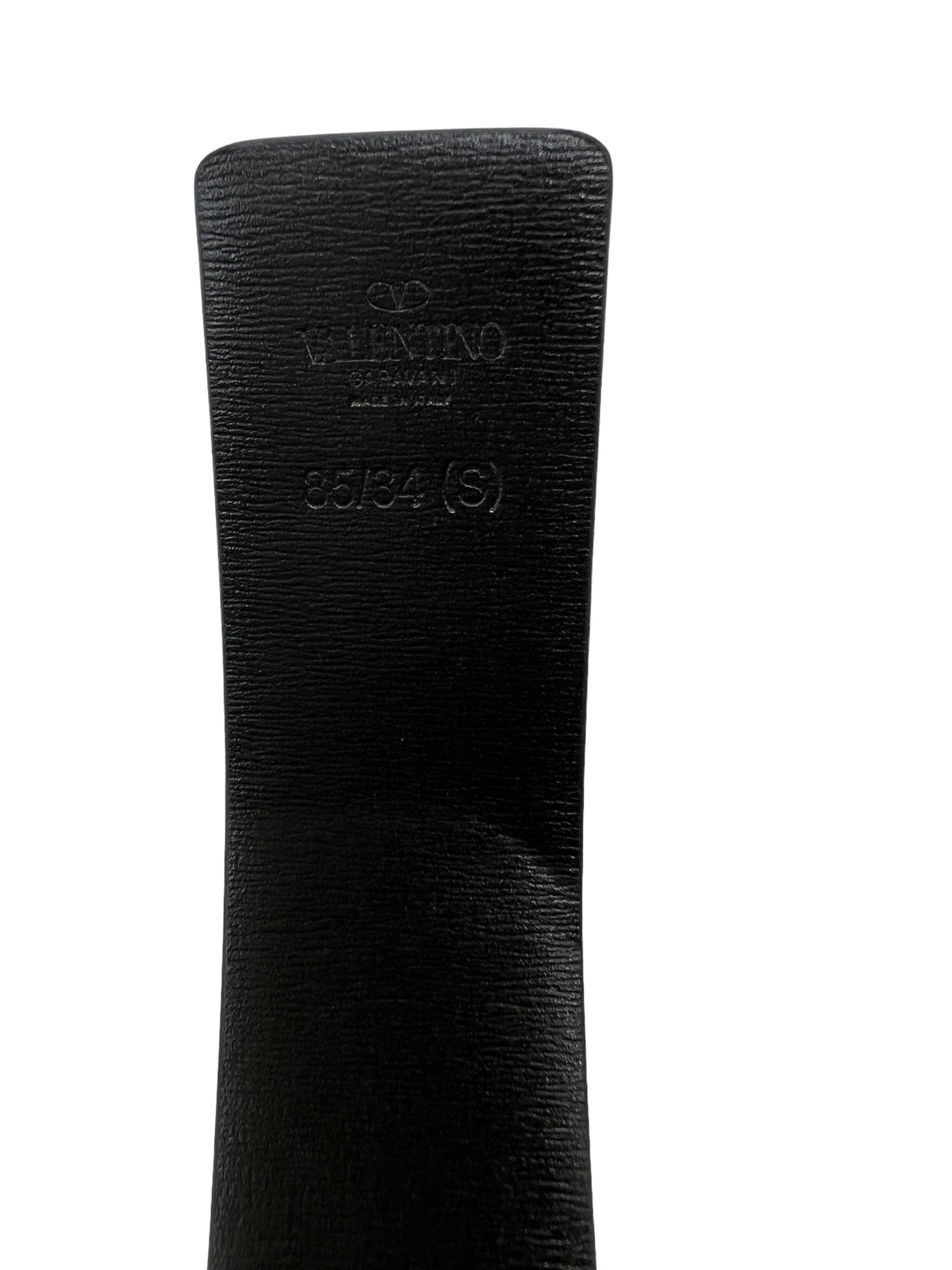 Valentino Tan Leather Reversible Vlogo Size 85 Belt