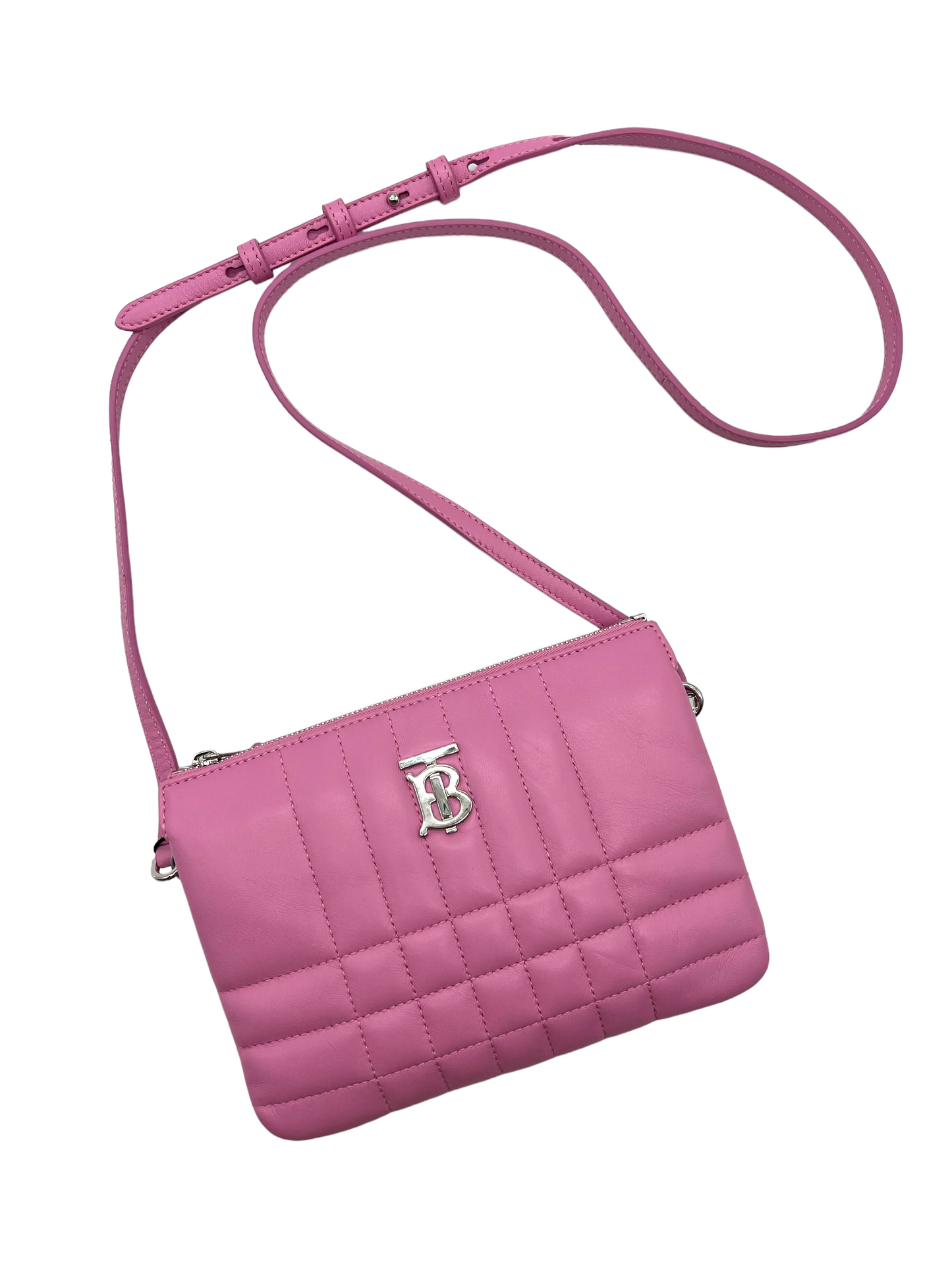 Burberry Pink Quilted Lola Crossbody