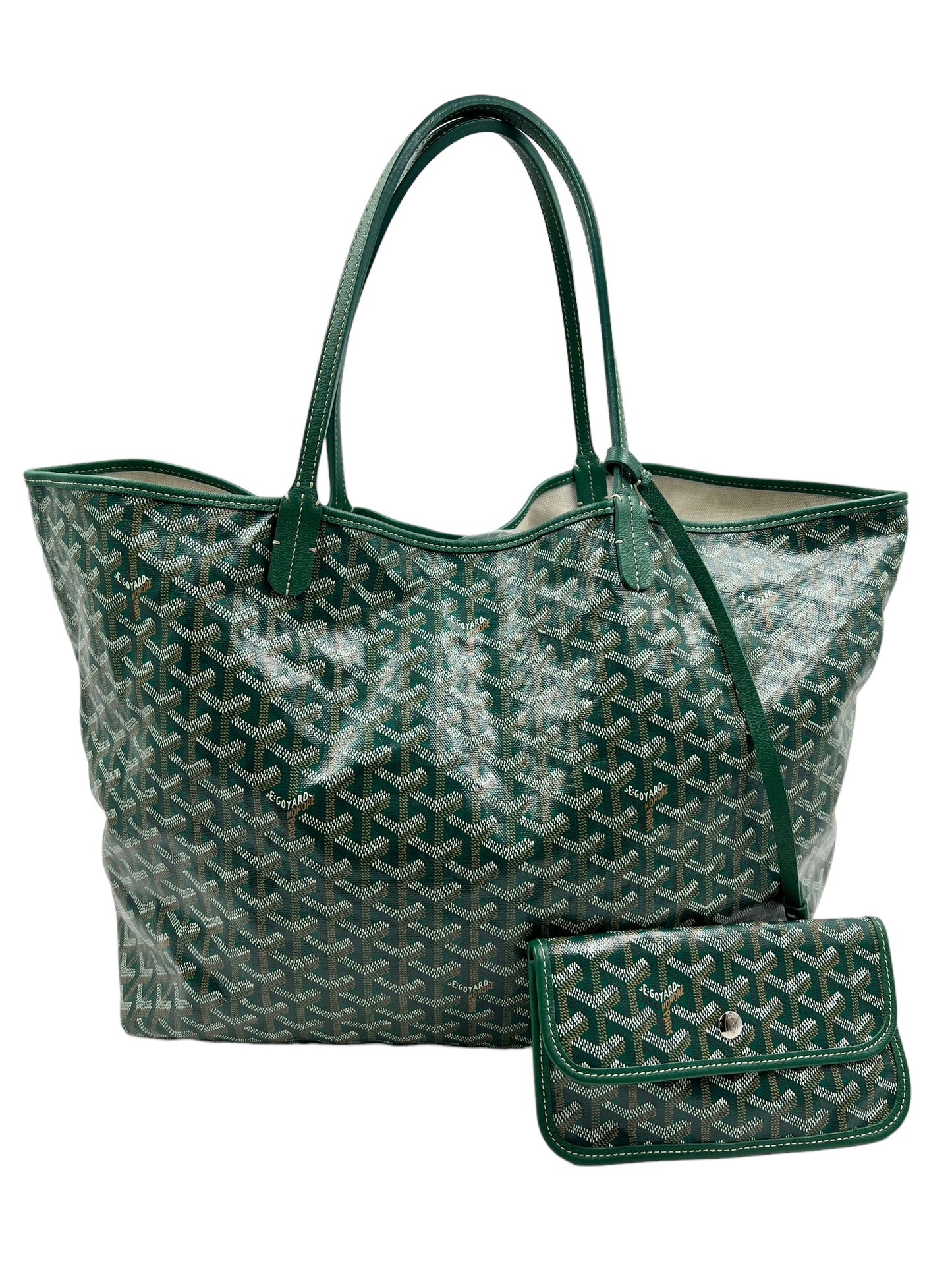 Goyard Green Goyardine Saint Louis GM Tote