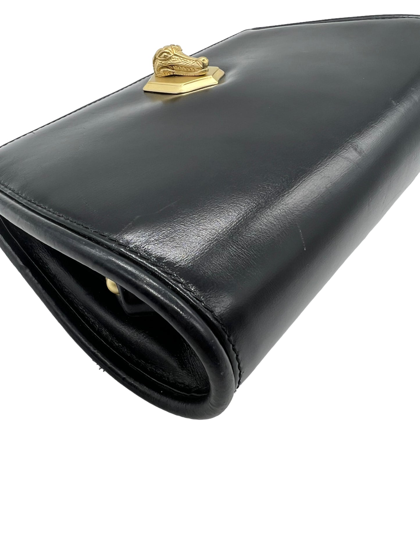 Barry Kieselstein-Cord Black Leather Chain Bag