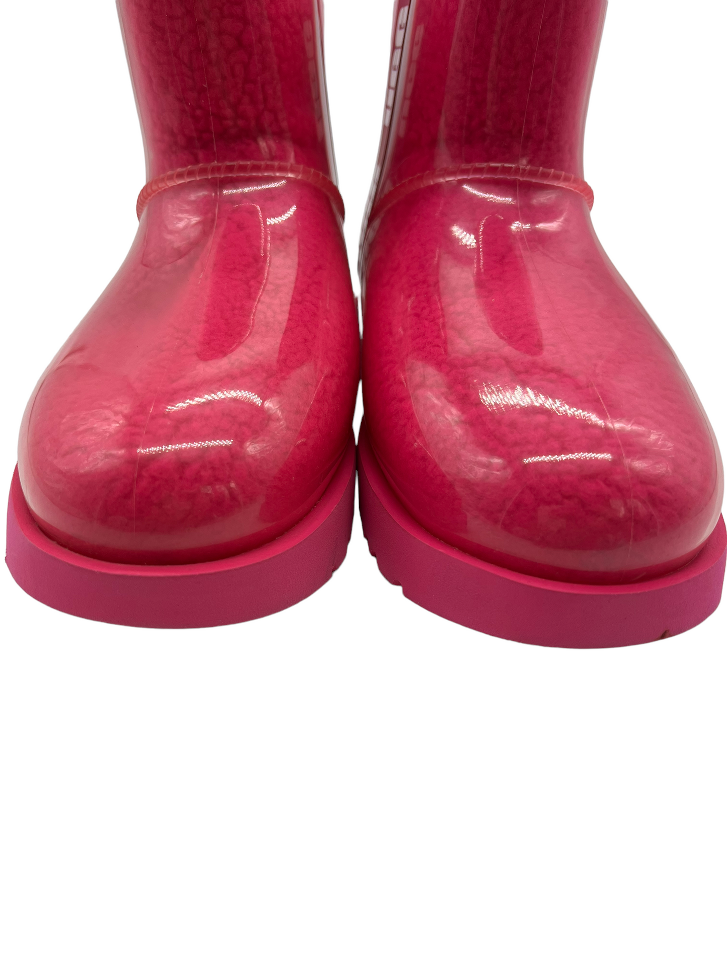 Ugg Classic Clear PVC Hibiscus Size 7 Mini Boots