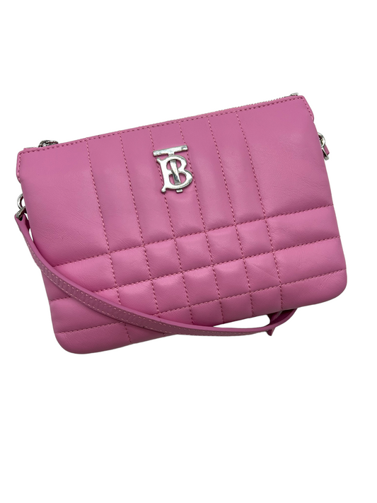 Burberry Pink Quilted Lola Crossbody